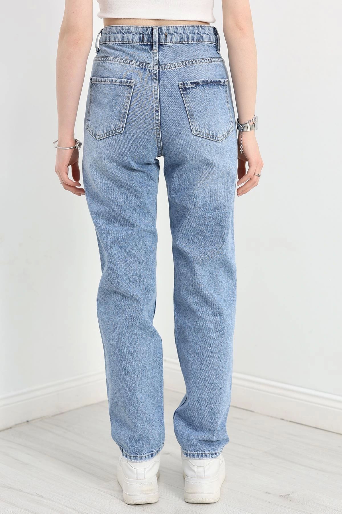 OurStyles Palazzo Kot Pantolon Mavi - 40699.1975.