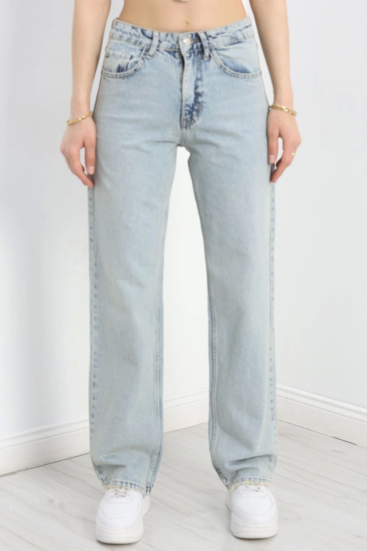 OurStyles Straight Kot Pantolon Mavi - 40697.1975.