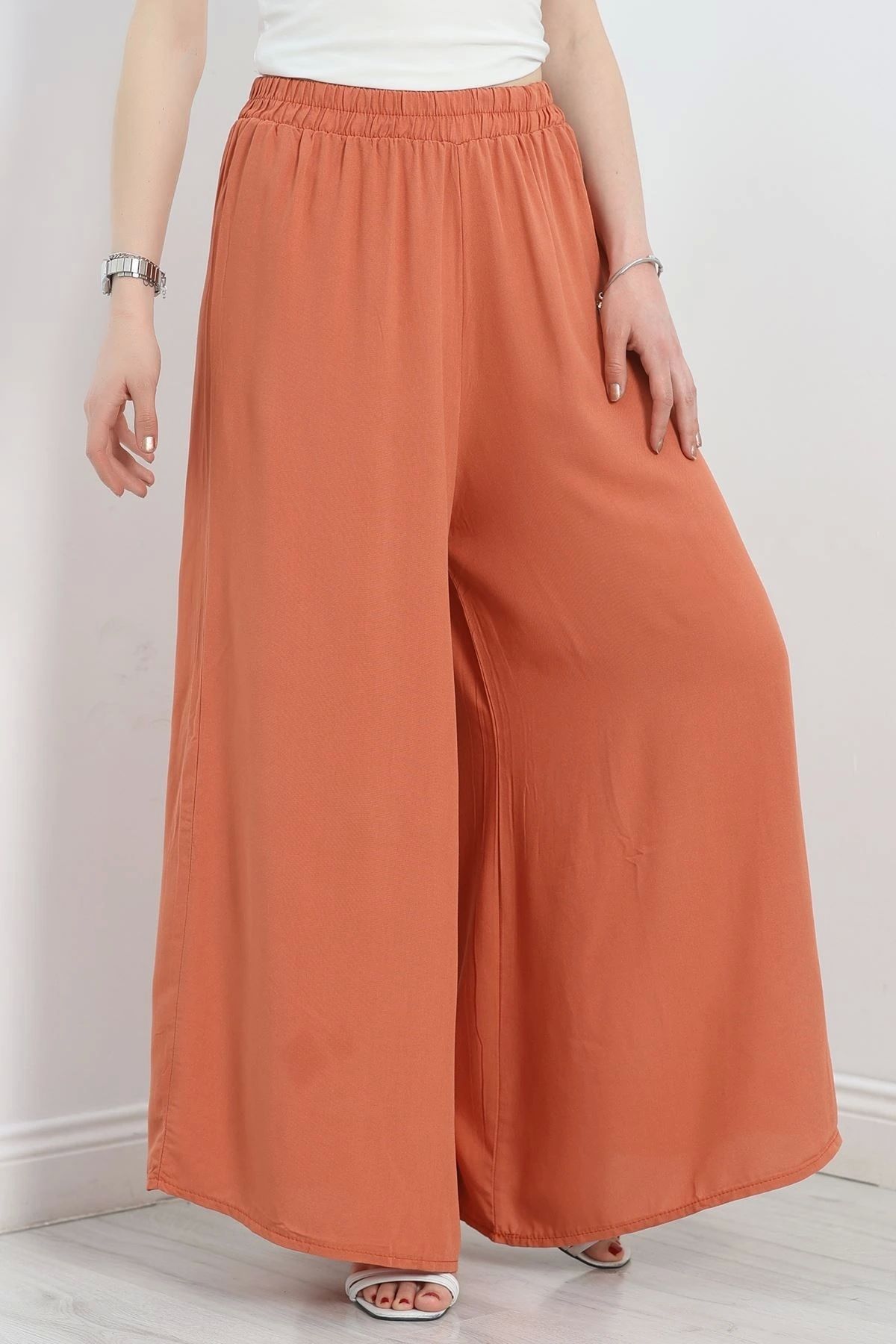 OurStyles Dokuma Şalvar Pantolon Bej - 1801.1095.