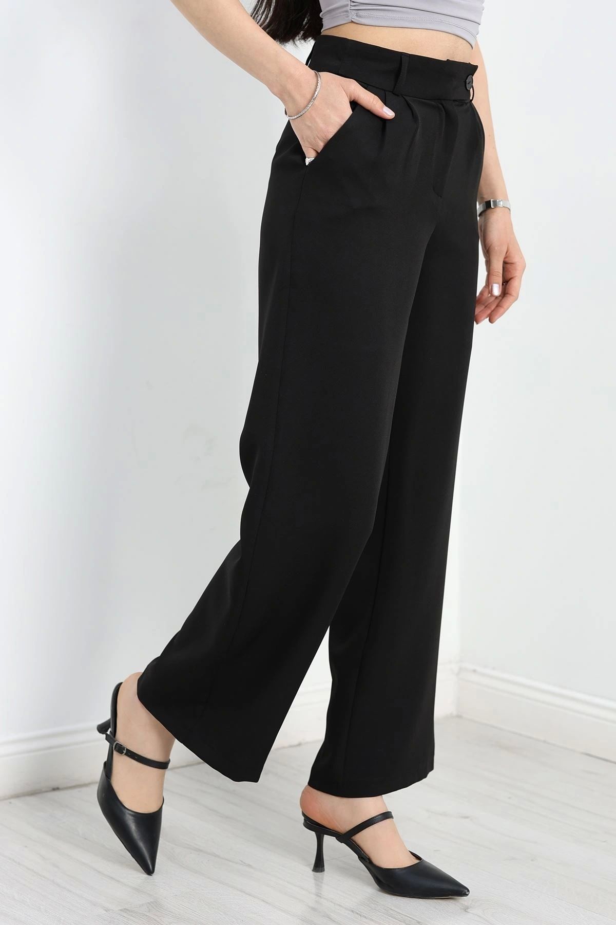 OurStyles Palazzo Pantolon Siyah - 6000.1247.
