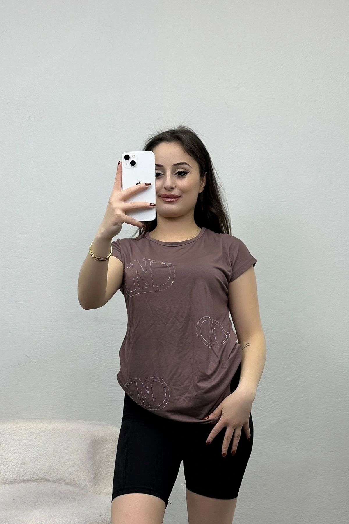 OurStyles Taş Detay Viskon Bluz Yeşil - 40647.599.