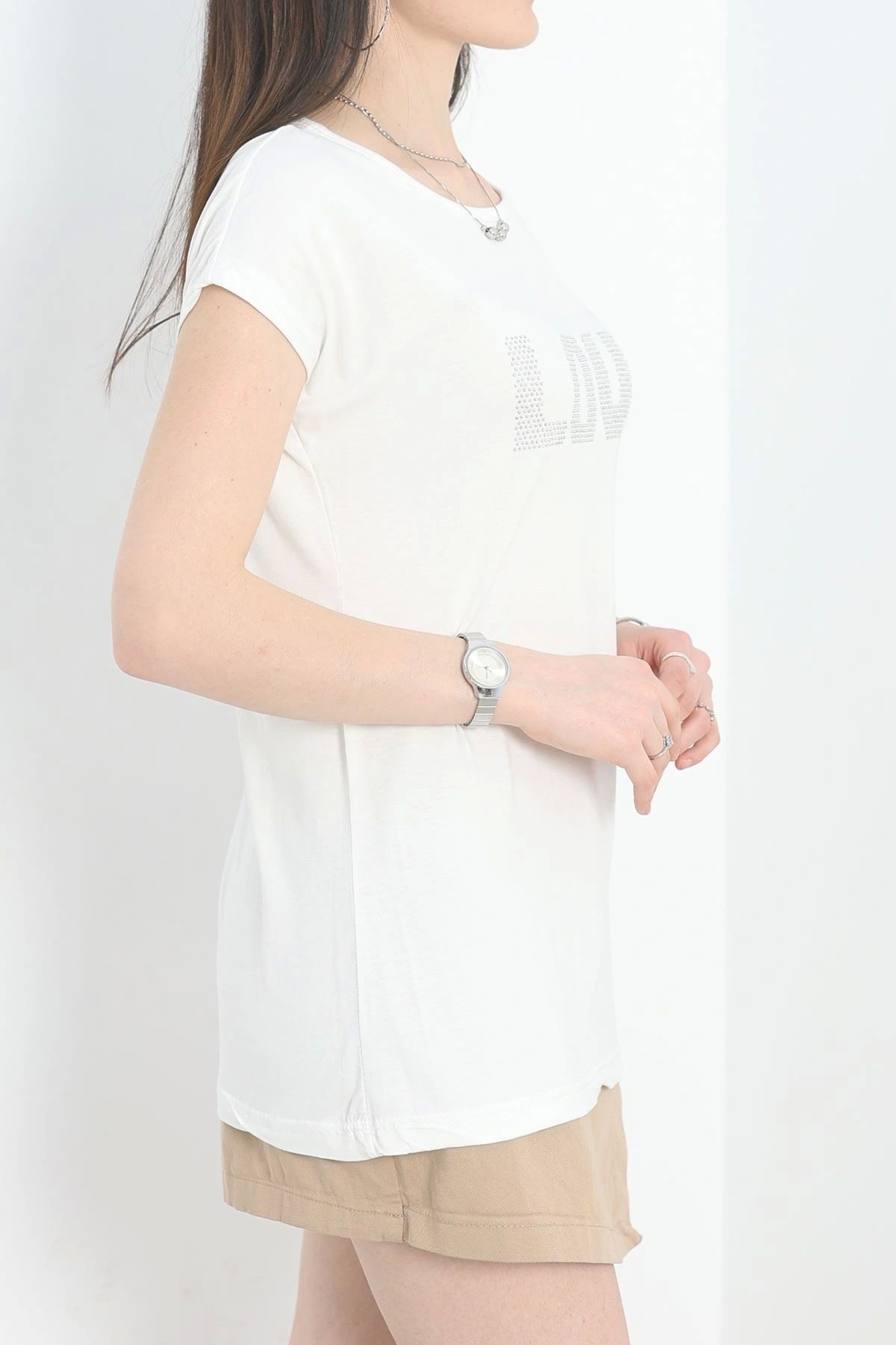 OurStyles Taş Detay Viskon Bluz - 40652.599.