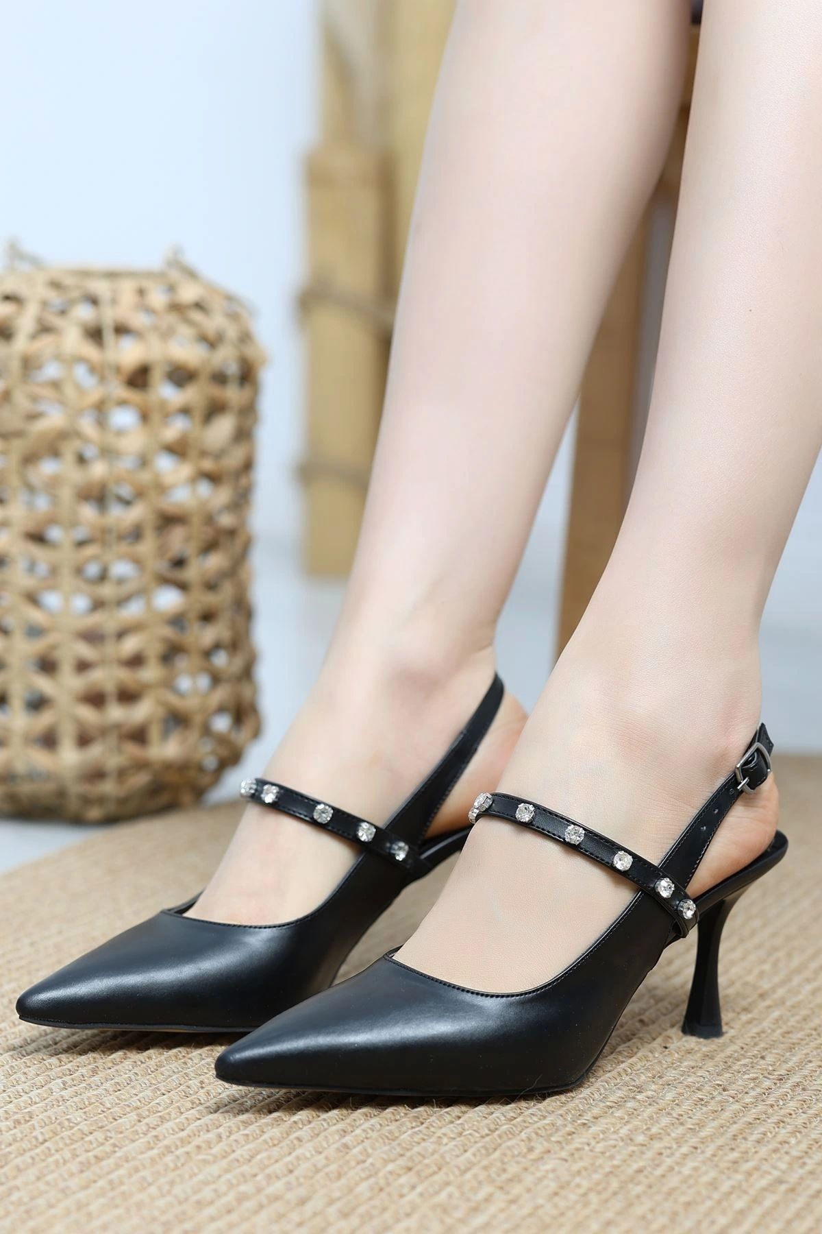OurStyles 7 Cm Topuklu Ayakkabı Bordorugan - 50230.264.