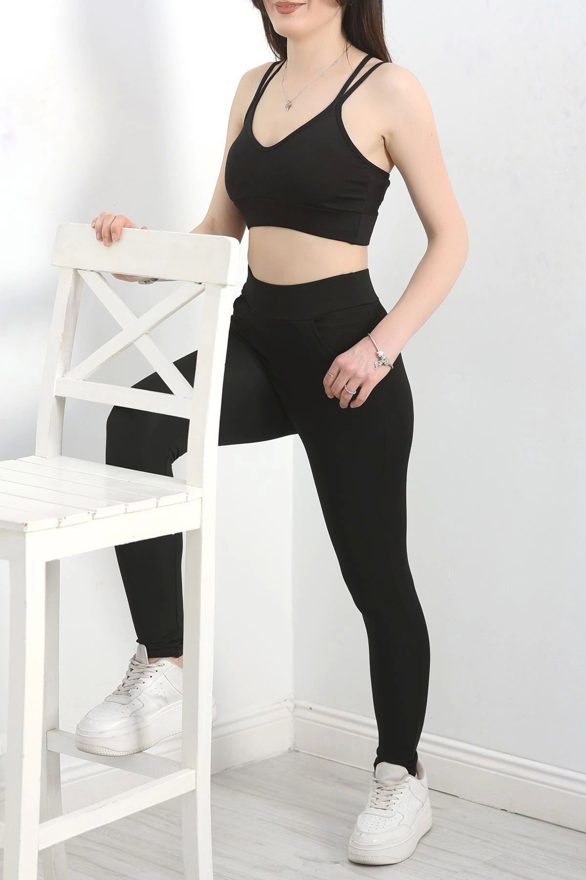 OurStyles Cep Detaylı Tayt Siyah - 40424.1967.