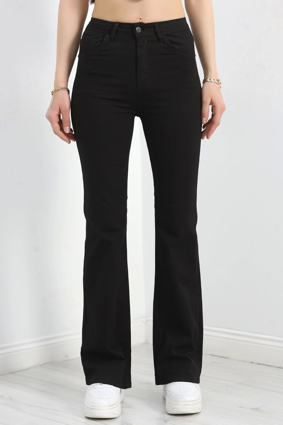OurStyles İspanyol Paça Kot Pantolon Siyah - 30399.1975.