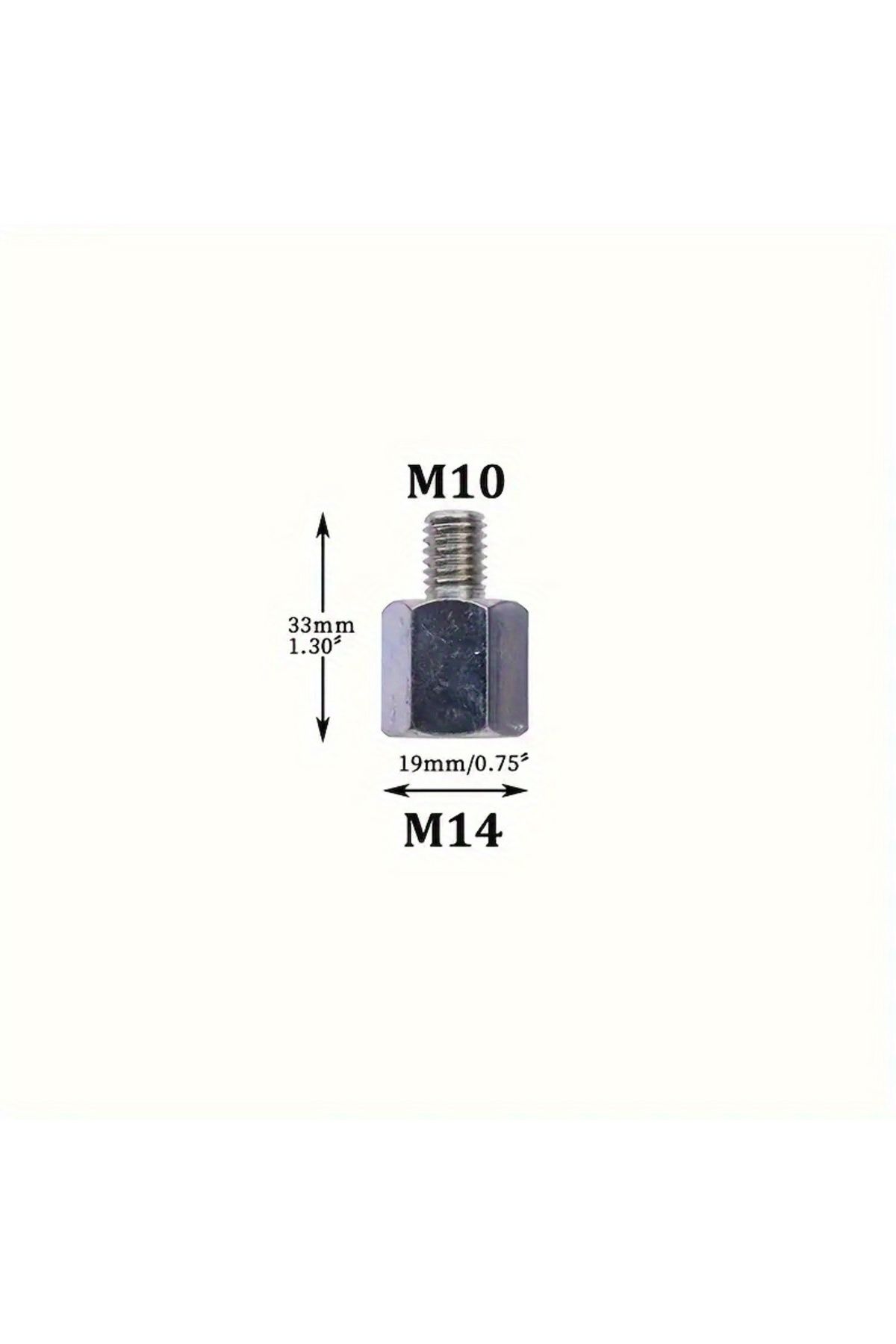 louCnloin-M14 Change M10 1pc Multipurpose Adapter M14 To M10 Or M14 To 5/8-11 Or 5/8-11 To M14 Universal Threa 1
