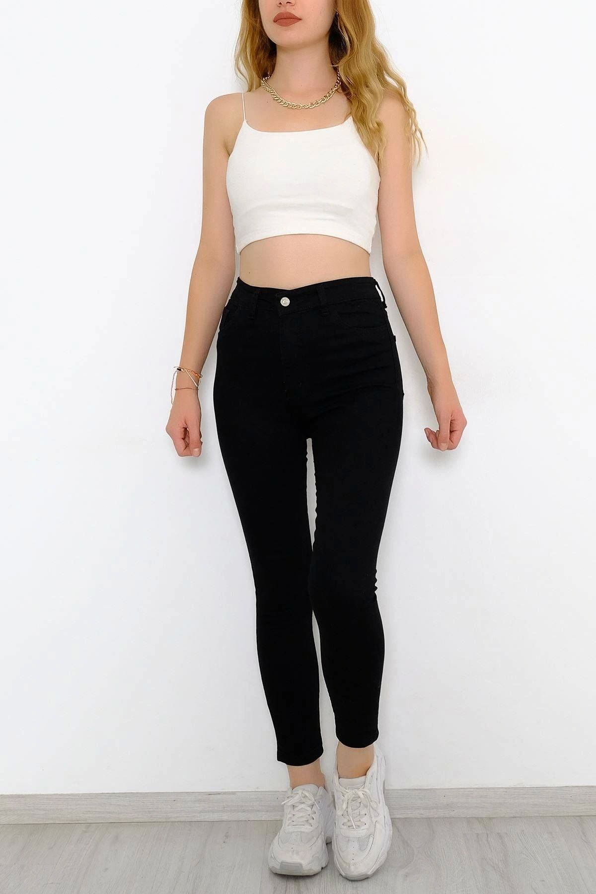 OurStyles A Kalite Power Kot Pantolon Siyah - 10152.1431.