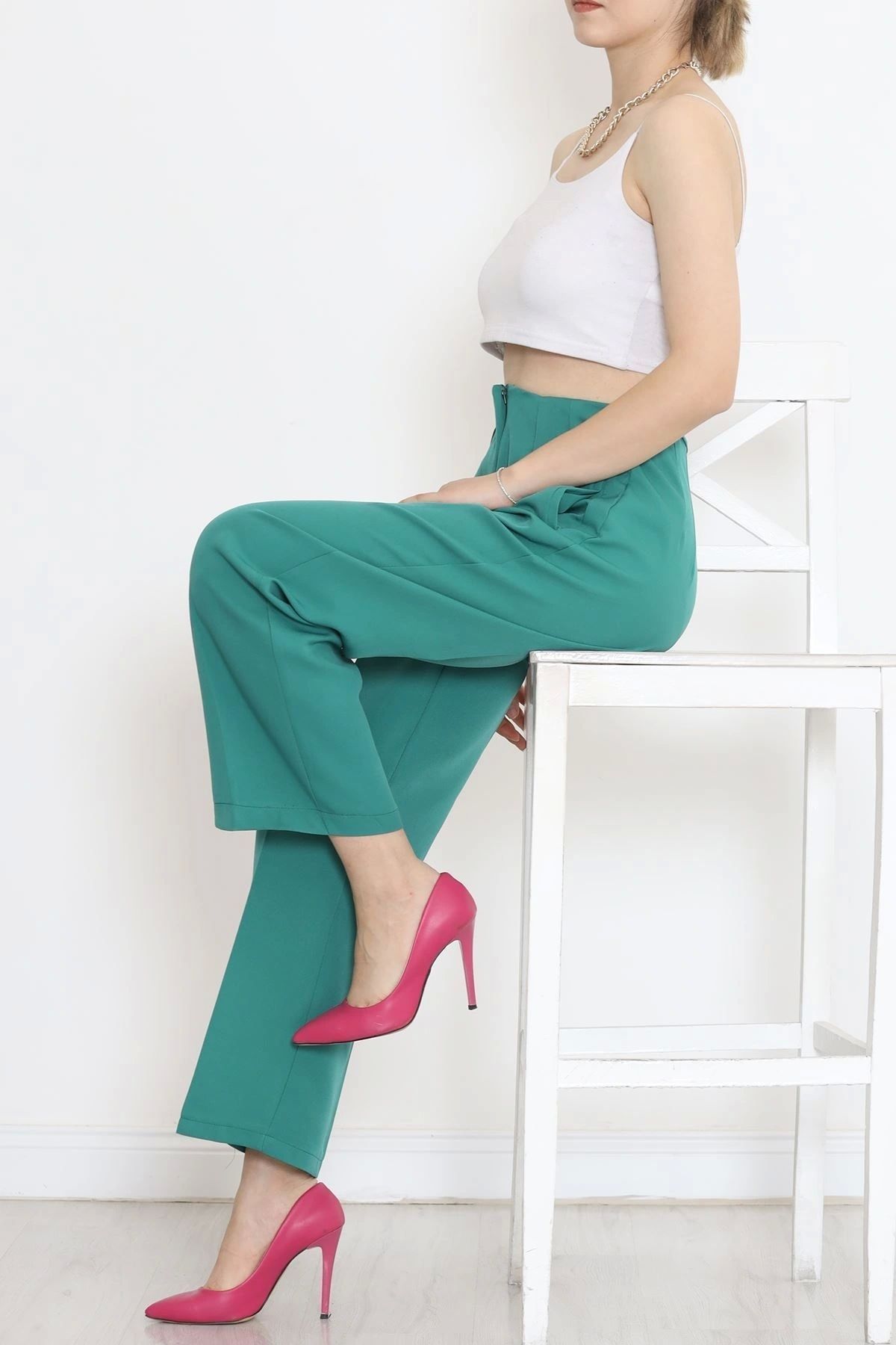 OurStyles Beli Pensli Pantolon Koyuyeşil - 20857.683.