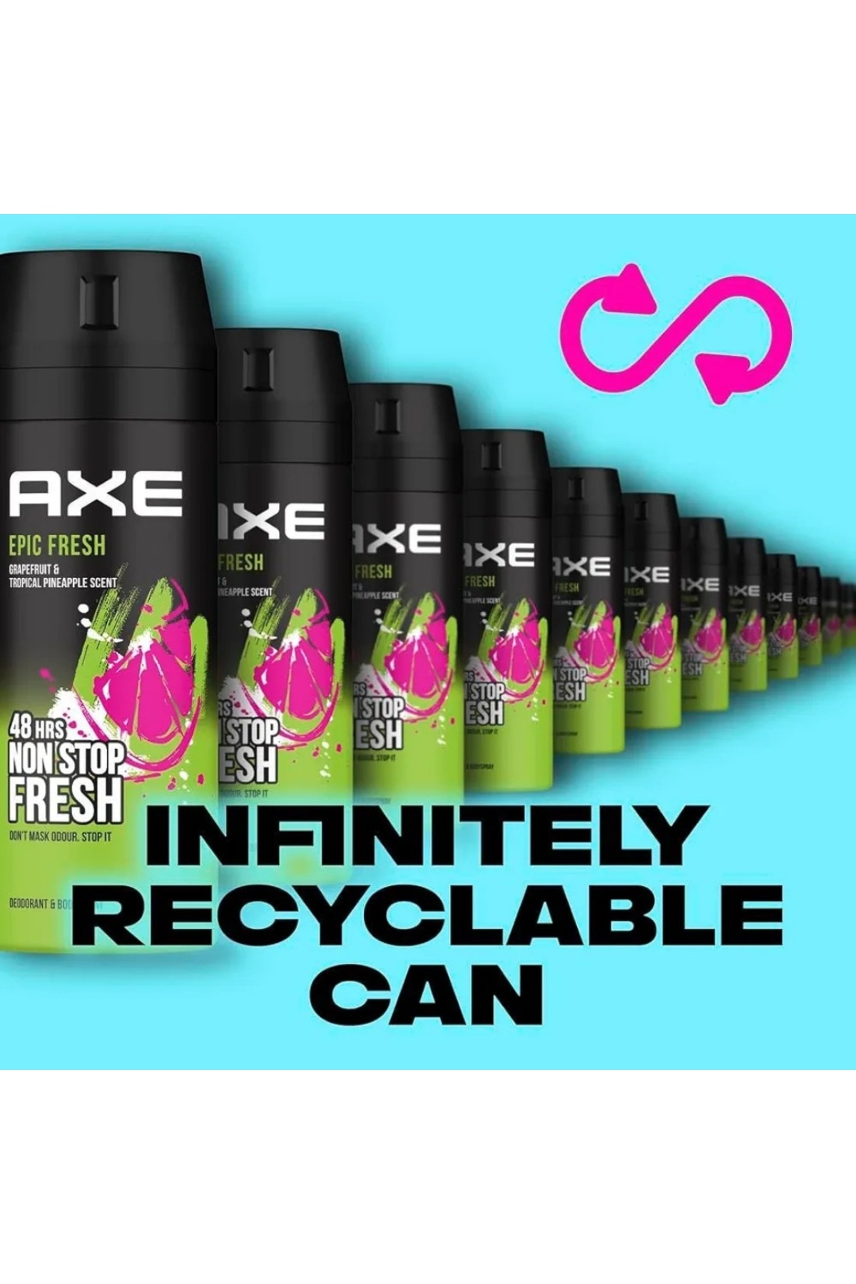 Axe-Epic Fresh Grapefruit & Tropical Pineapple Scent Deodorant Spray For Men 150 ml 7