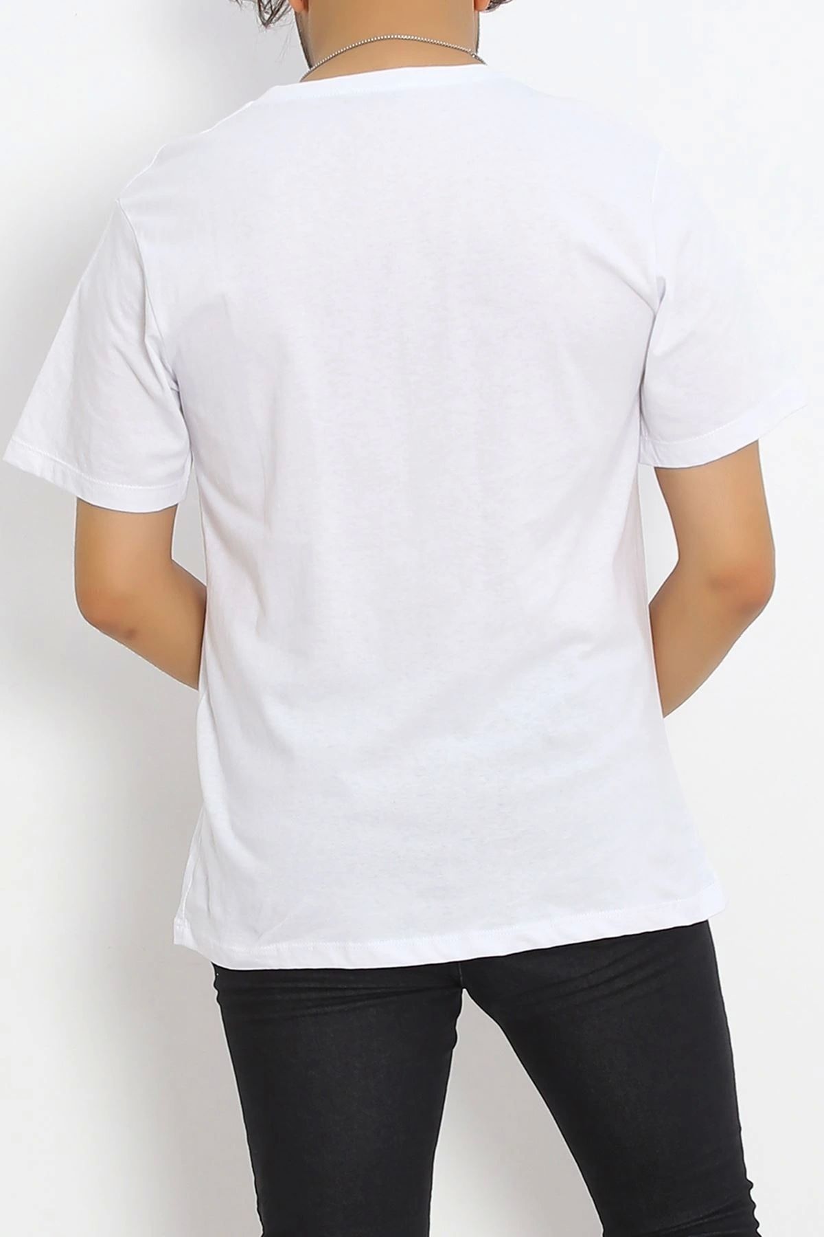OurStyles Baskılı Oversize Erkek Tişört Vizon - 20020.1567.