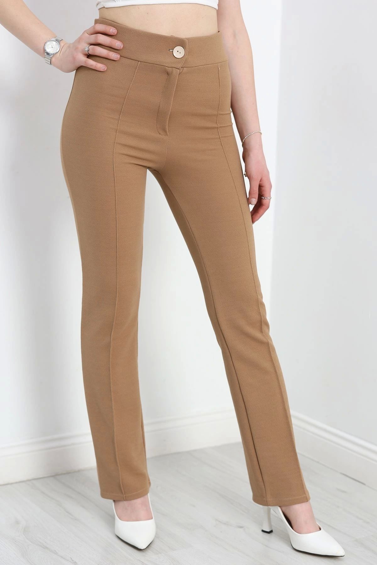 OurStyles Çımalı Zra Krep Pantolon Siyah - 30068.1884.