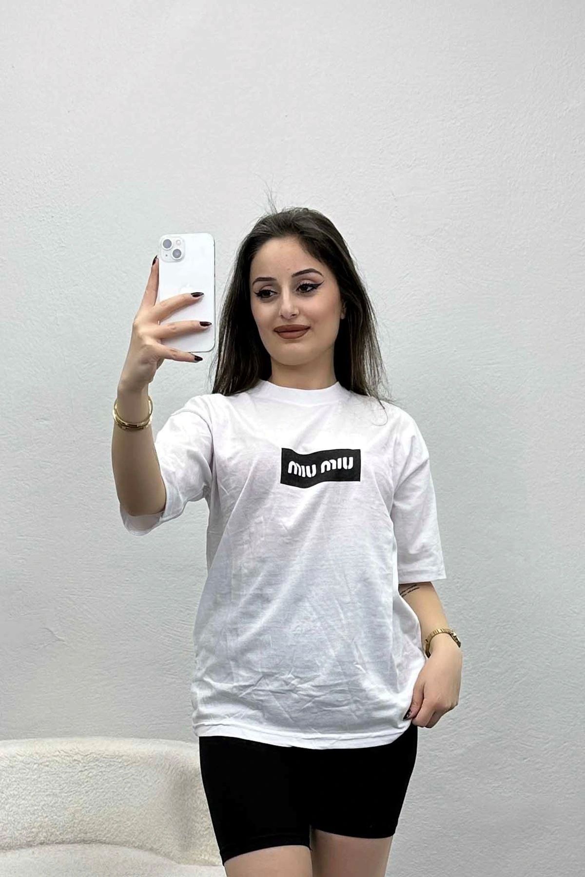 OurStyles Baskılı Tişört Beyaz - 16830.1567.