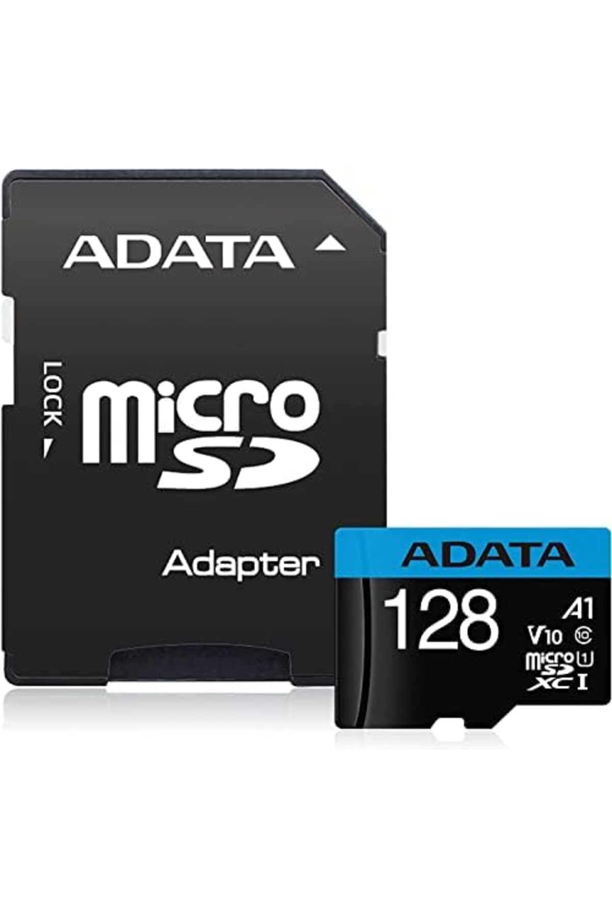 Adata-بطاقة ذاكرة ADATA Premier MicroSDHC/SDXC UHS-I Class 10 V10 A1 بسعة 128 جيجابايت مع محول قراءة حتى 100 ميجابايت/ثانية 4