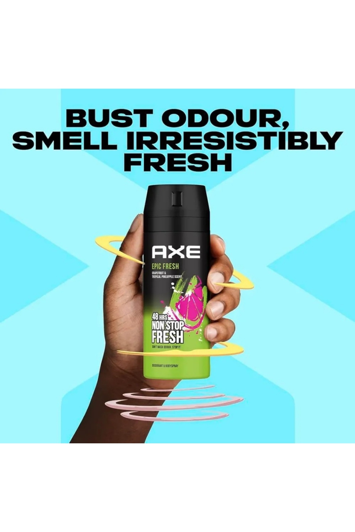 Axe-Epic Fresh Grapefruit & Tropical Pineapple Scent Deodorant Spray For Men 150 ml 5