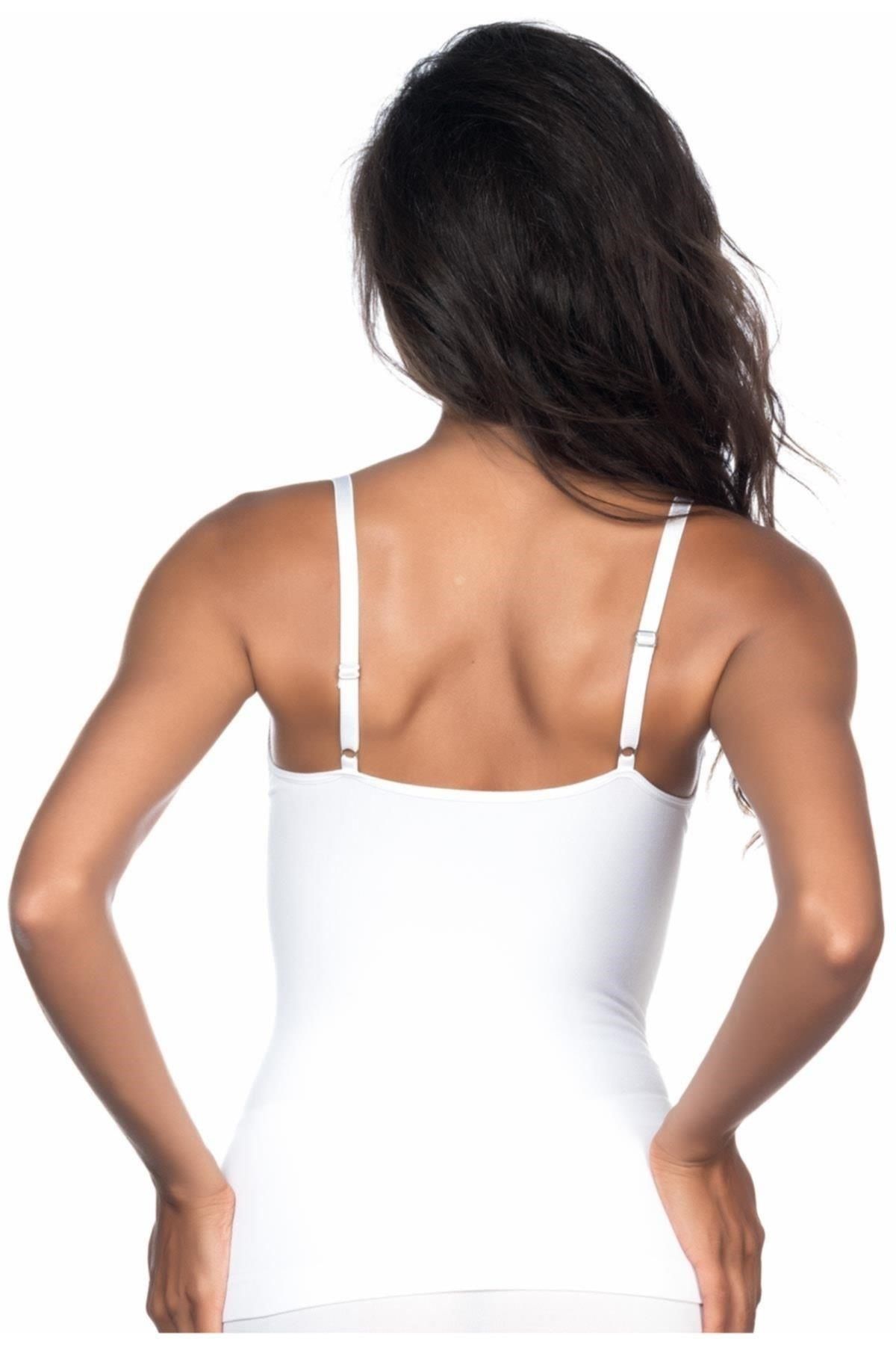 Moon wear Beyaz Mı Emay 5040 İp Askılı Atlet Korse