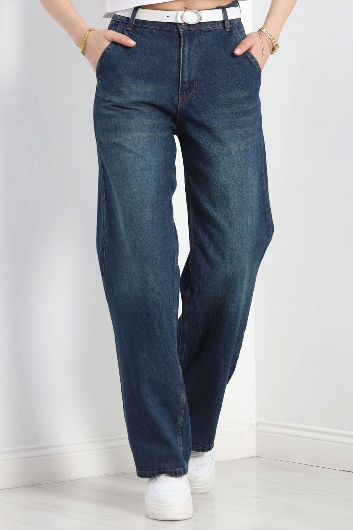 OurStyles Baggy Kot Pantolon Mavitint - 19730.925.
