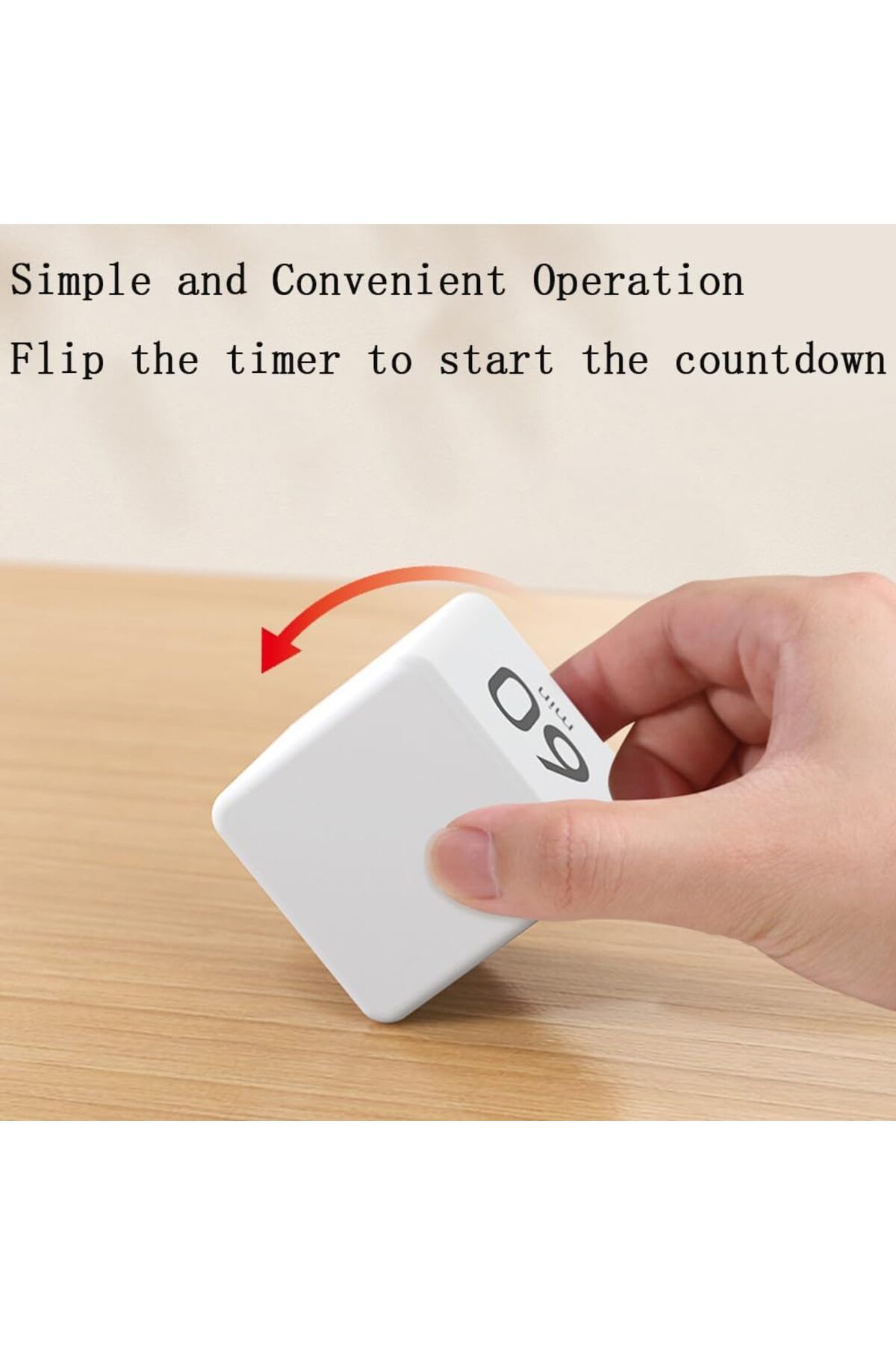 Generic-Amuer Cube Timer,Gravity Sensor Flip Digital Timer Countdown Timer Kitchen Timer Square Workout Tim 7