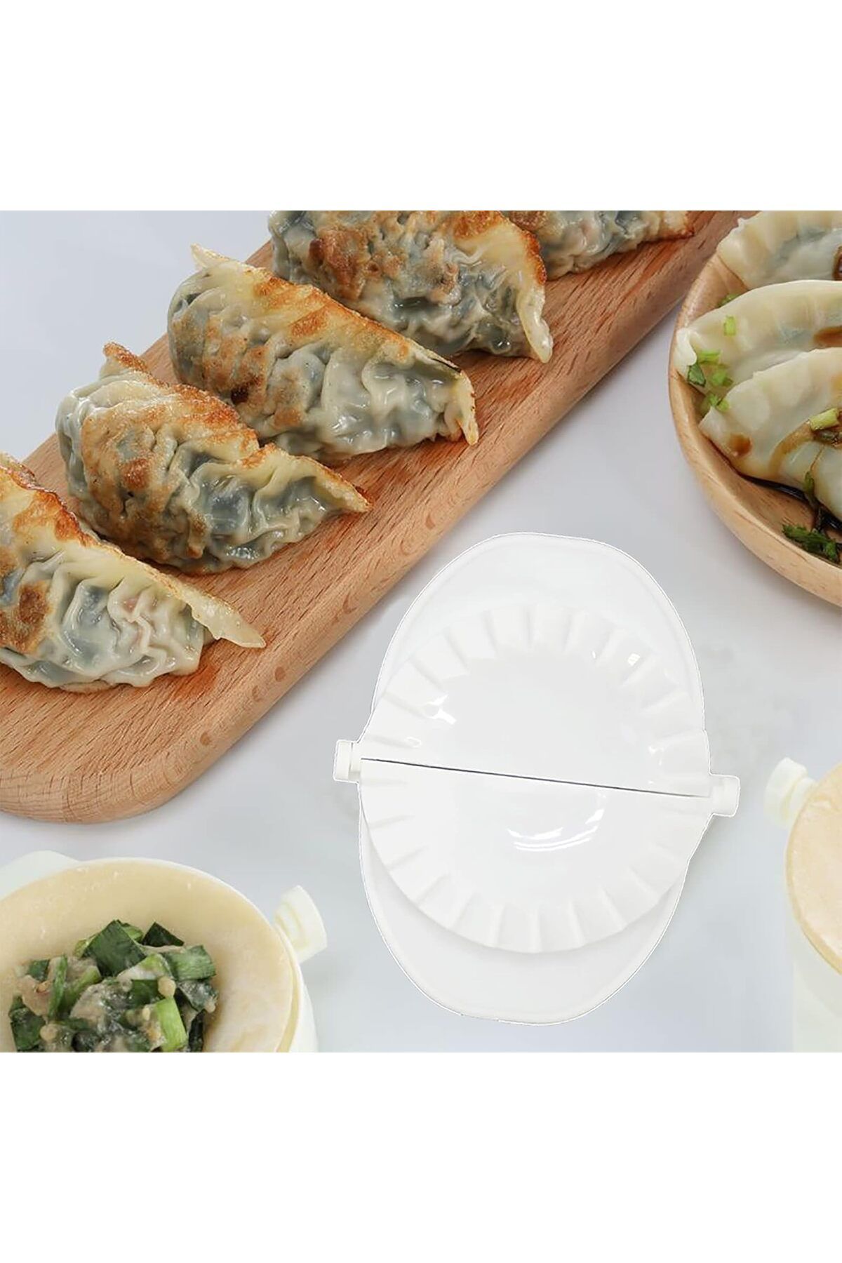 Generic-Emousport 4pcs/set Press Ravioli Dough Pastry Pie Dumpling Maker Gyoza Mold Mould Tool 4 Size Easy 7