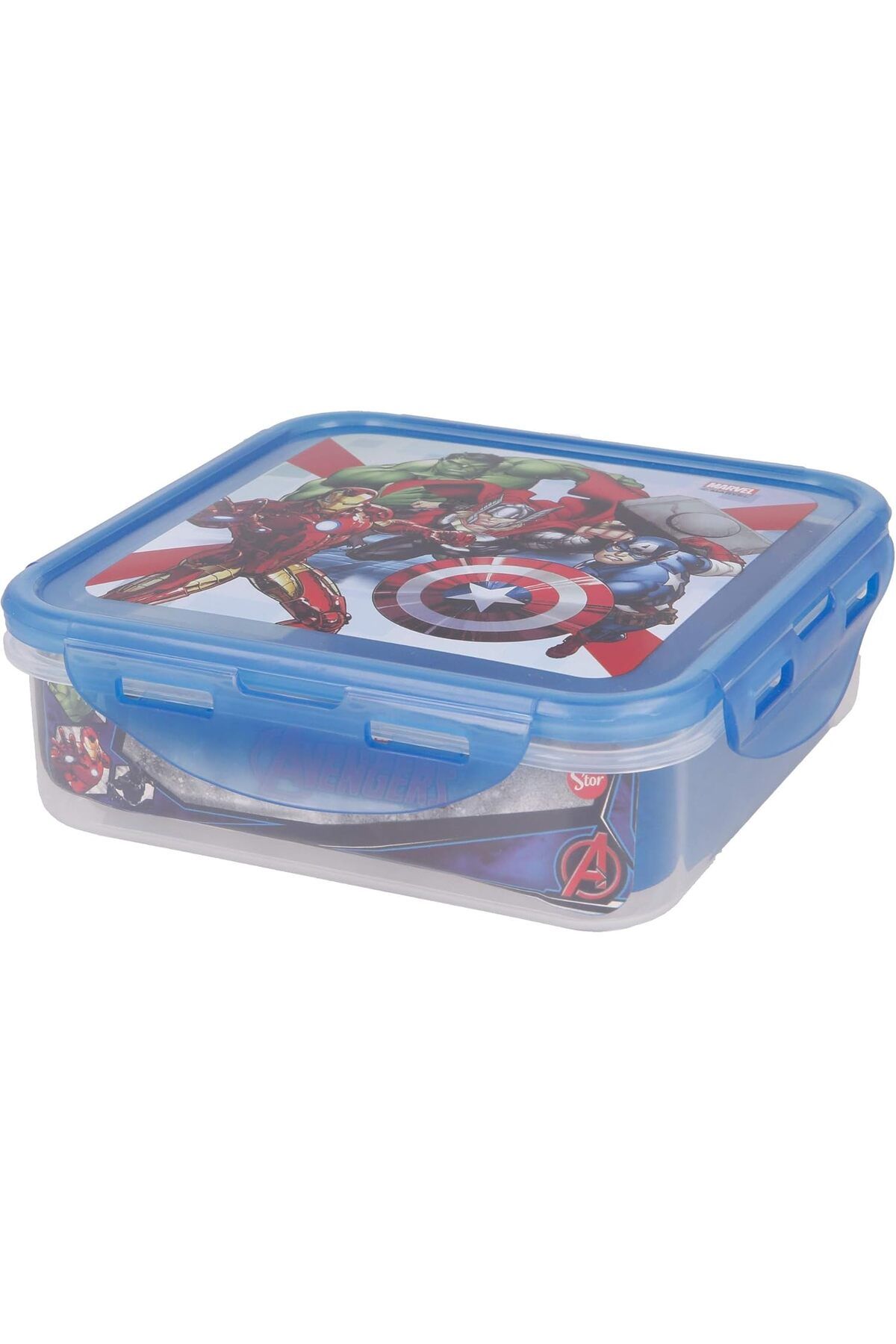 Generic-Stor avengers rolling thunder square hermetic food container 750ml 1