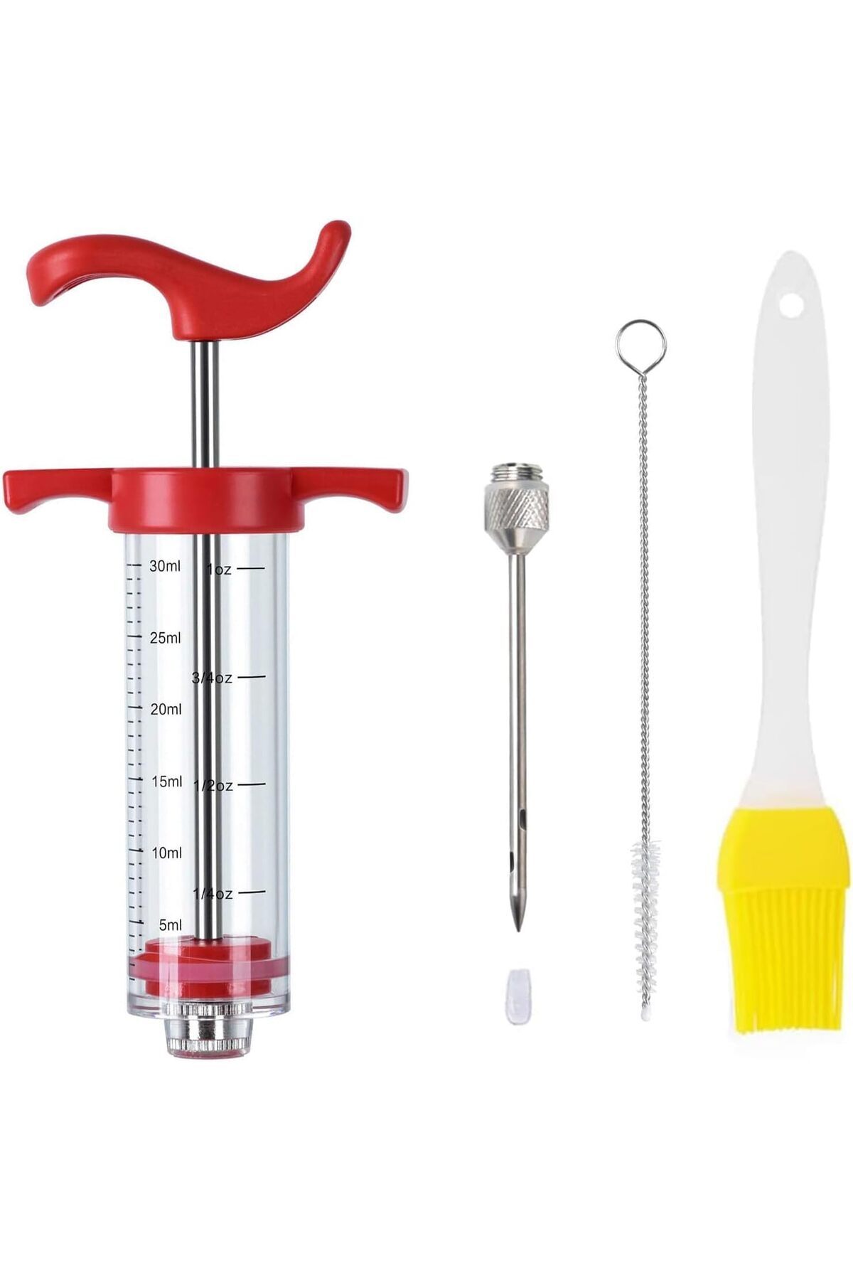 Generic-Turkey Injector Kit, Plastic Food Injector, Flavor Injector for Meat & Poultry, Marinade Injector w 1