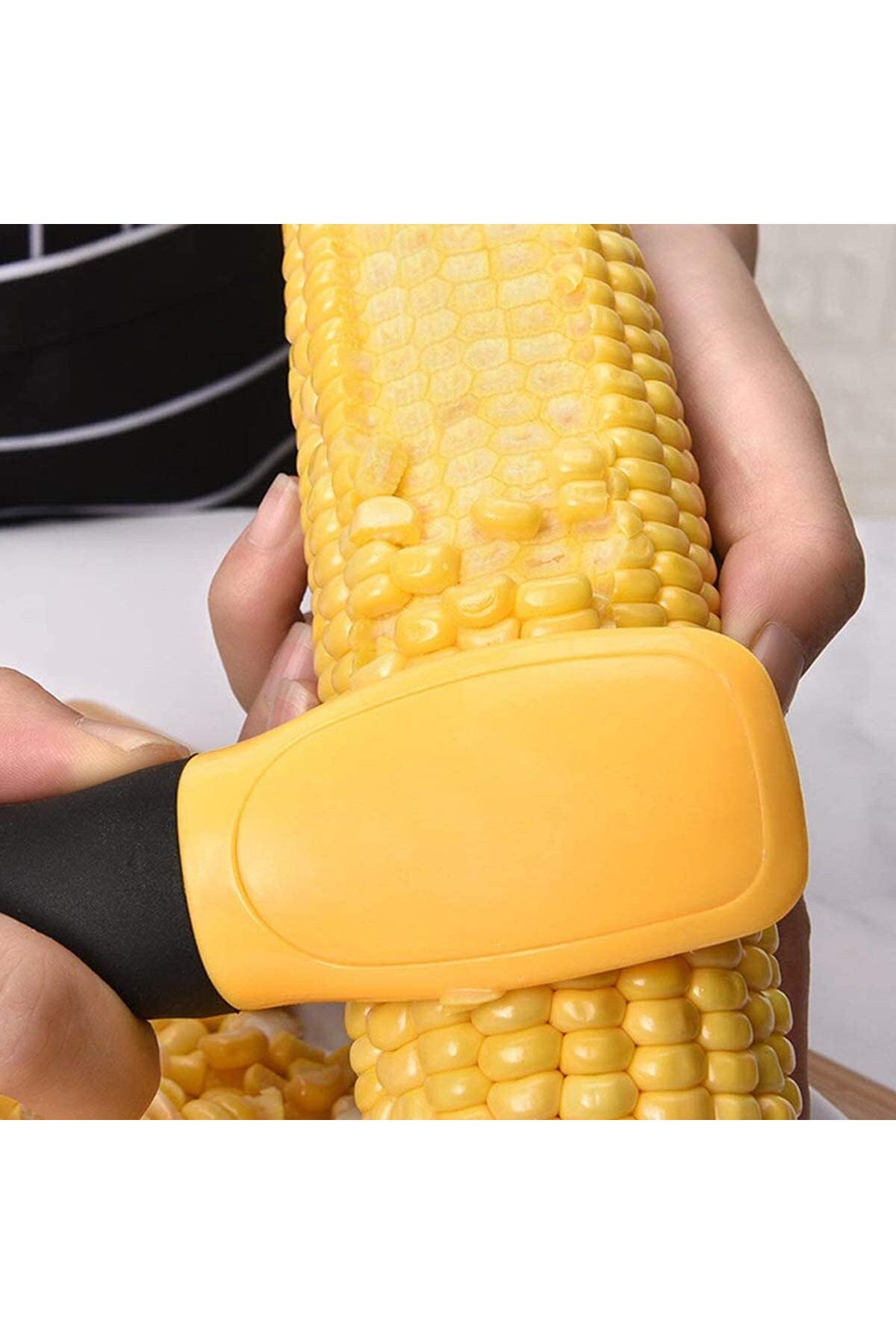 Generic-Excefore Corn Peeler Tool,Cob Cutter Thresher Magic Scraper Stripper Slicer,Ergonomic Handle Vegeta 4