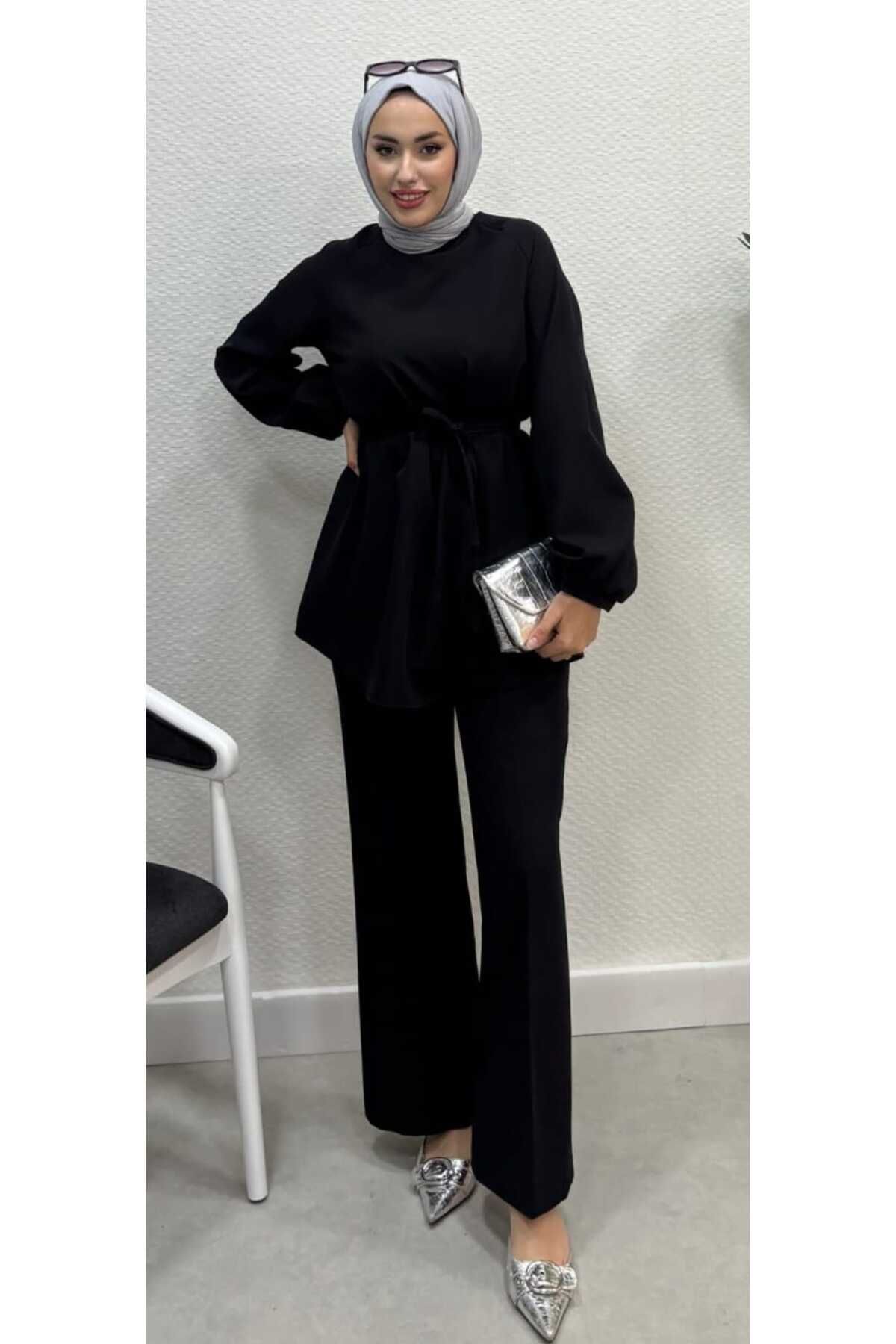 berfim butik Elisa Sade Şık Tesettür Takım