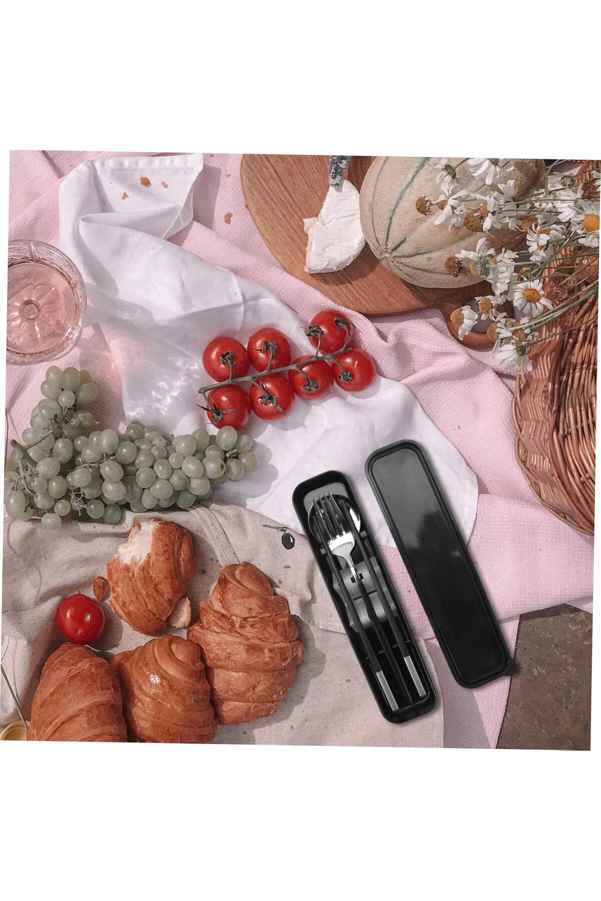 Generic-Dinner Set Fork Storage Case Outside Picnic Tableware Travel Chopsticks Spoon Picnic Reusable Flatw 3