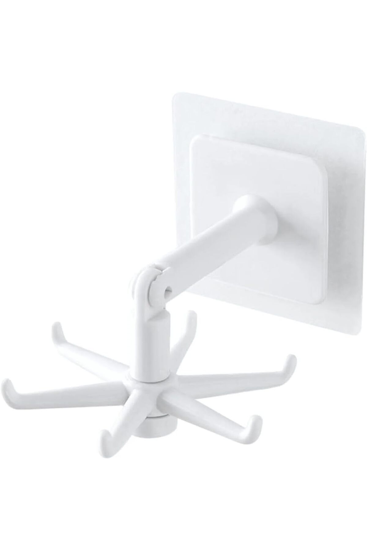 Generic-Rotating Folding Hook 360 Degree Cabinet Hooks Self-Adhesive 180 Degree Vertical Flip Hook for Home 1