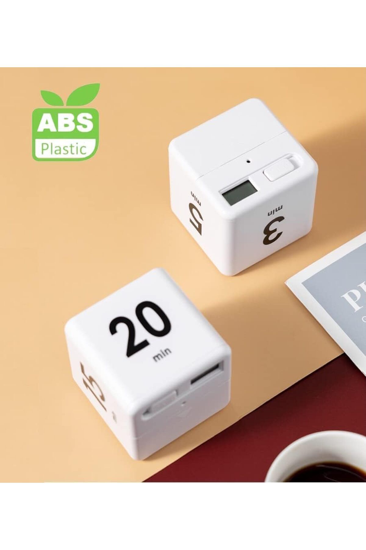 Generic-Dice Timer, Time, Kitchen Timer Kids Timer for ADHD Productivity Workout Flip Timer Classroom for S 5