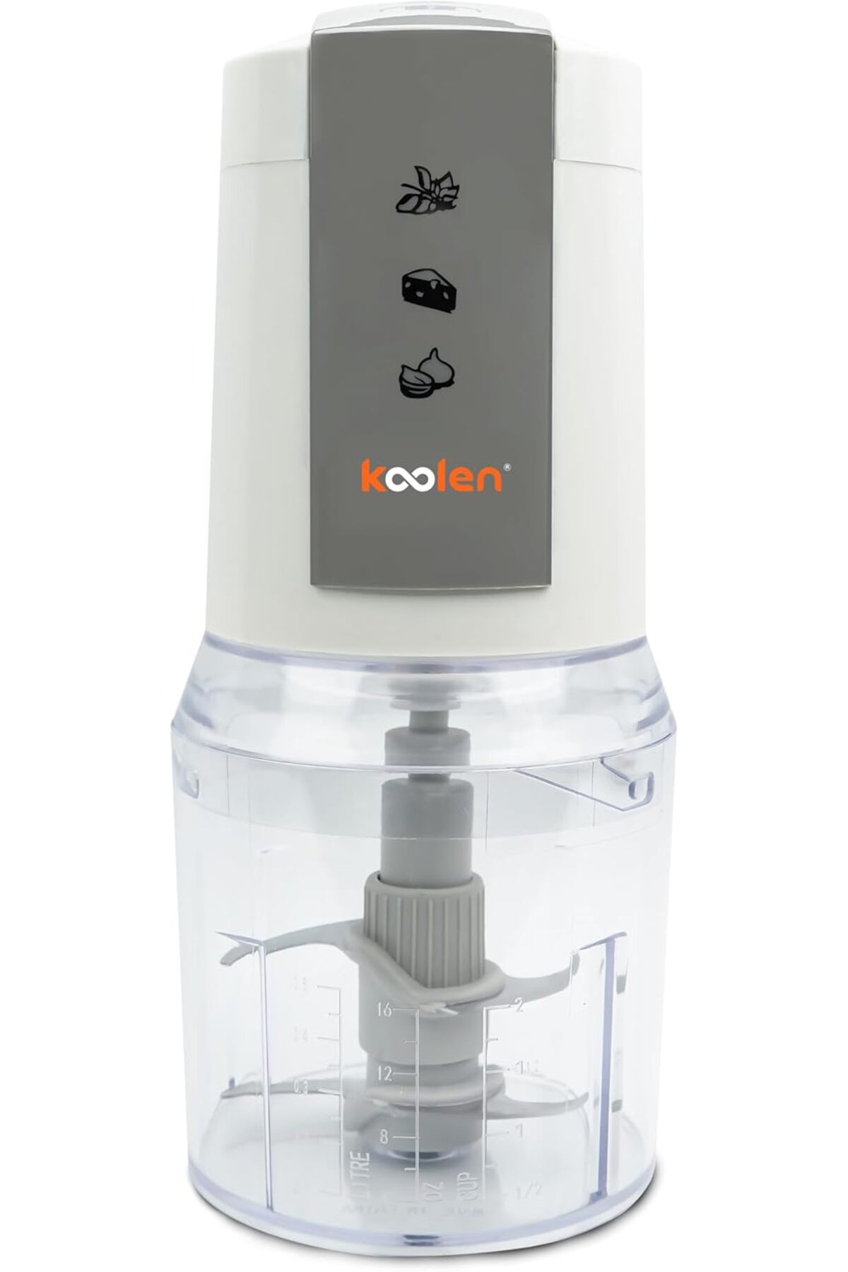 مفرمة طعام كولين 300 واط باللونين الأبيض والرمادي