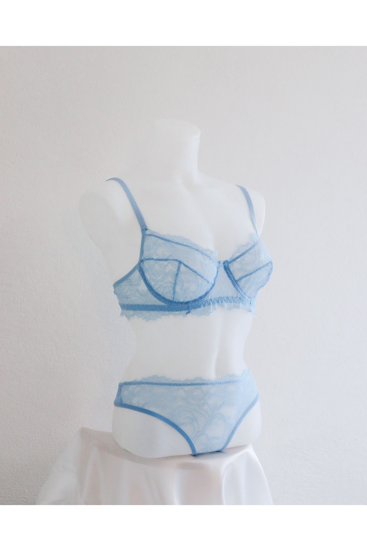 Sellsha Blue Blossom - Mavi Lingerie Set