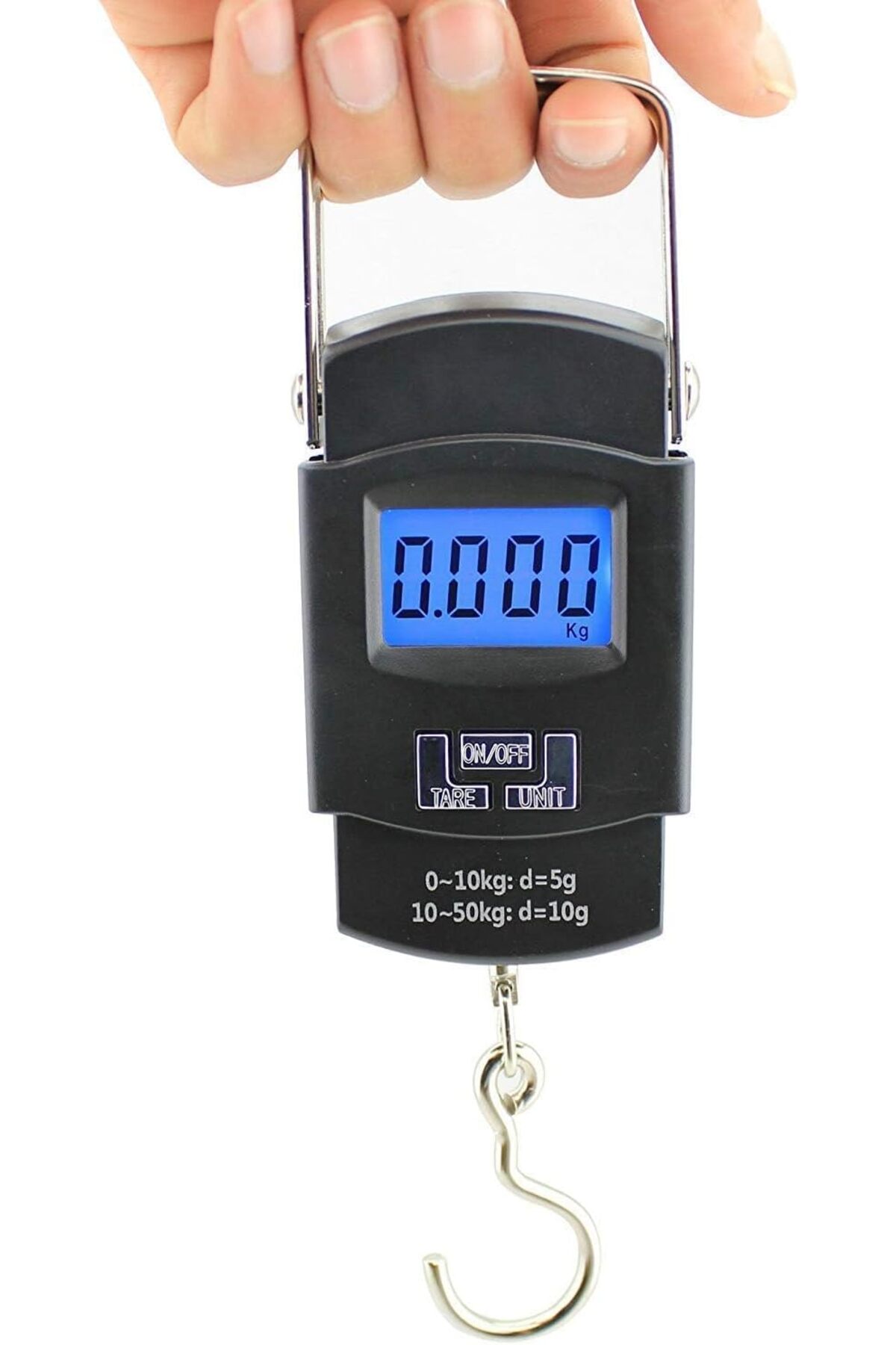 خطاف وزن Winsilt، ميزان أمتعة مزود ببطارية وقراءة تلقائية، 50 كجم، أمتعة إلكترونية رقمية