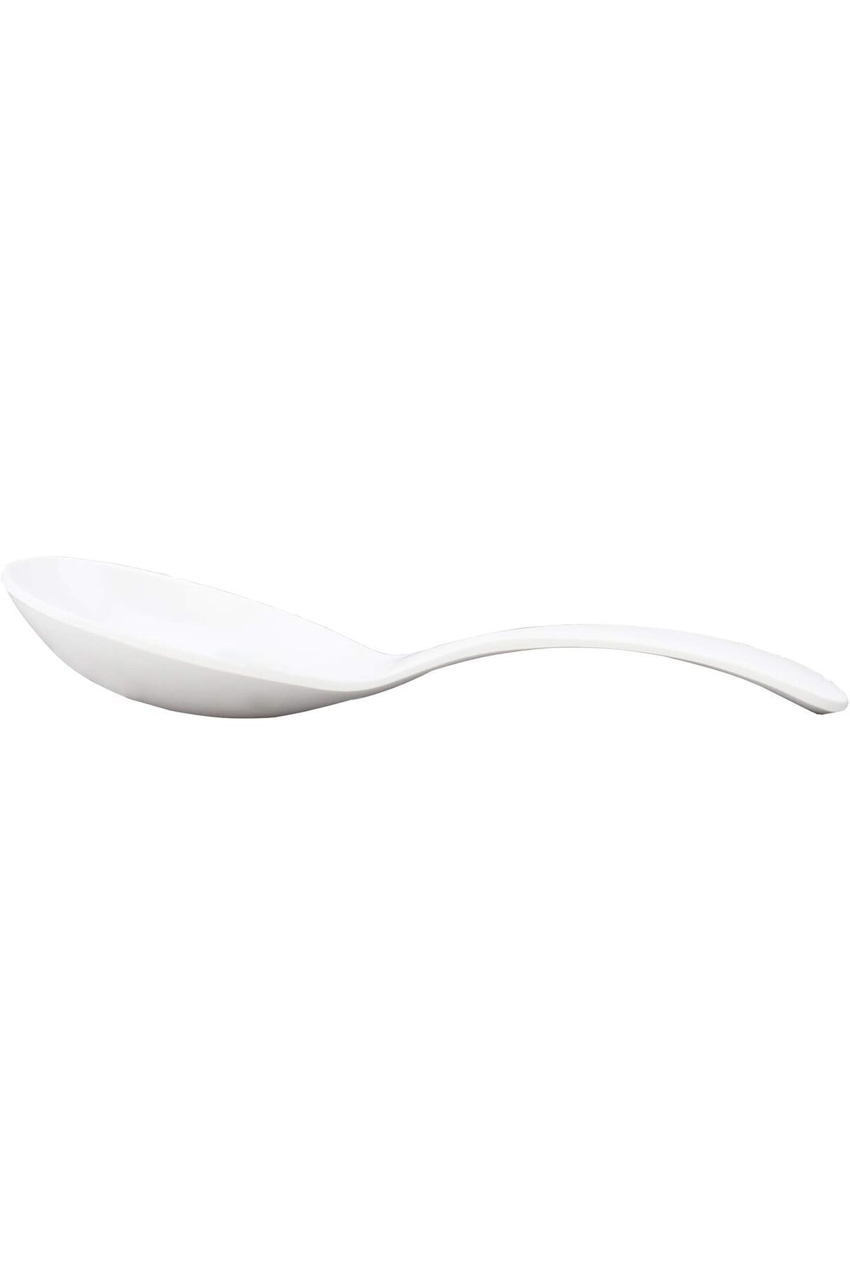 Generic-Shallow Round Serving Spoon - 25Cm- White (Mcs-5015-Wh) 2