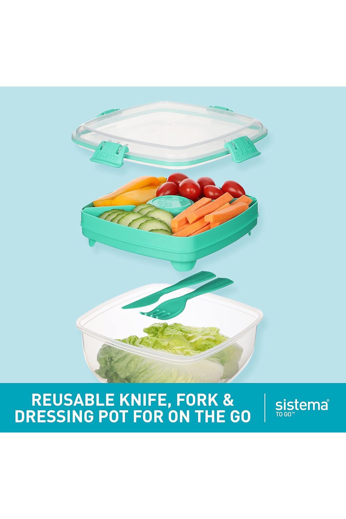 Generic-sistema to go Salad Max 1.63L (Colors may vary) 2