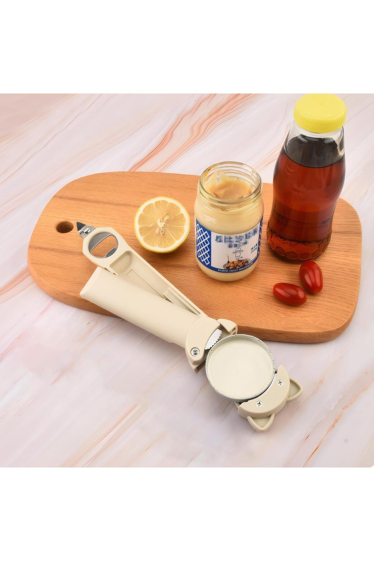 Generic-Multifunctional Magnetic Can Opener Jar Lid Opener Retractable Bottle Jar Opener for Weak Hands Art 6