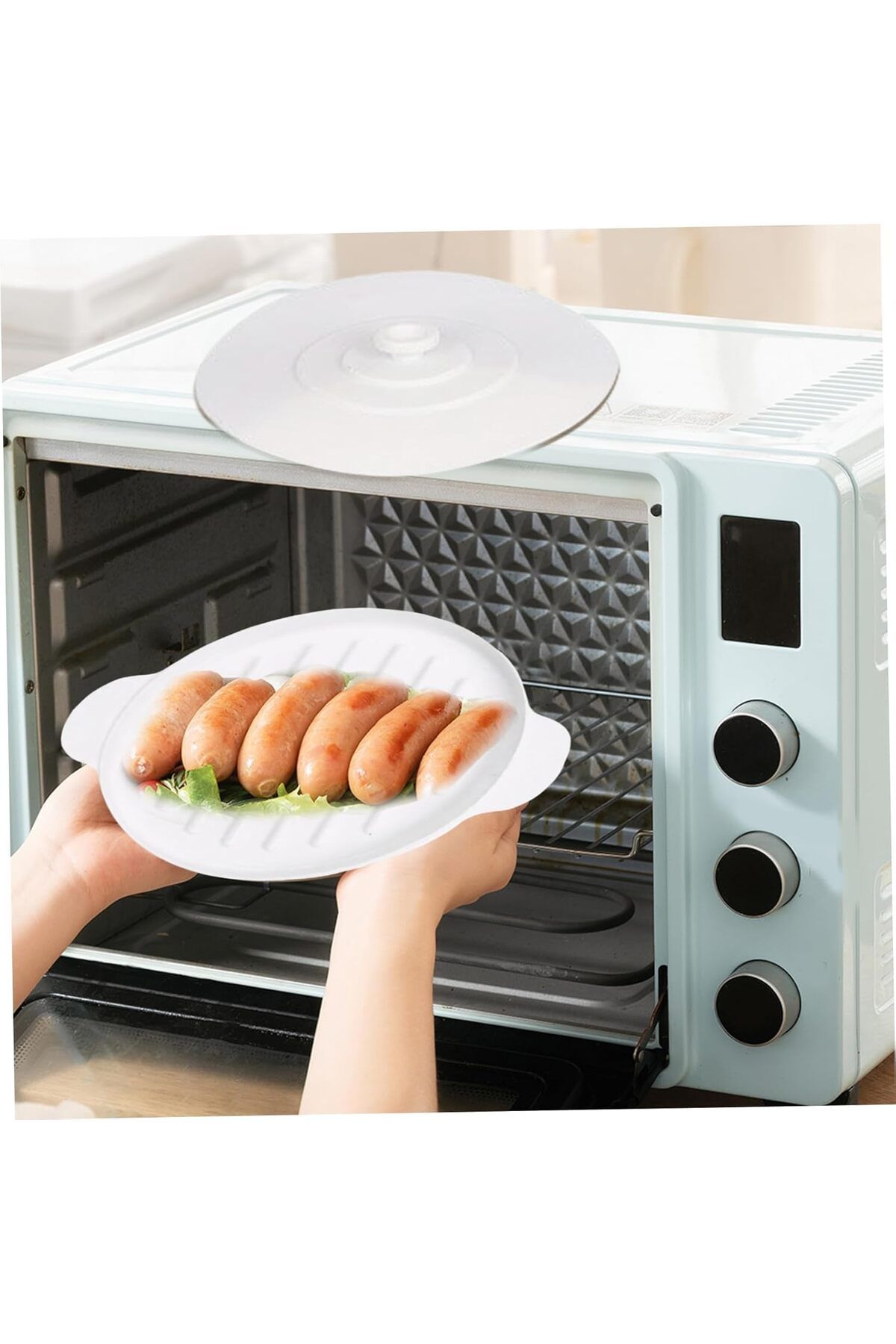 Generic-Microwave Bacon Tray, Bacon Cooker for Microwave Oven, Bacon Pan with Lid, Crisper, Crispy Bacon Tr 3