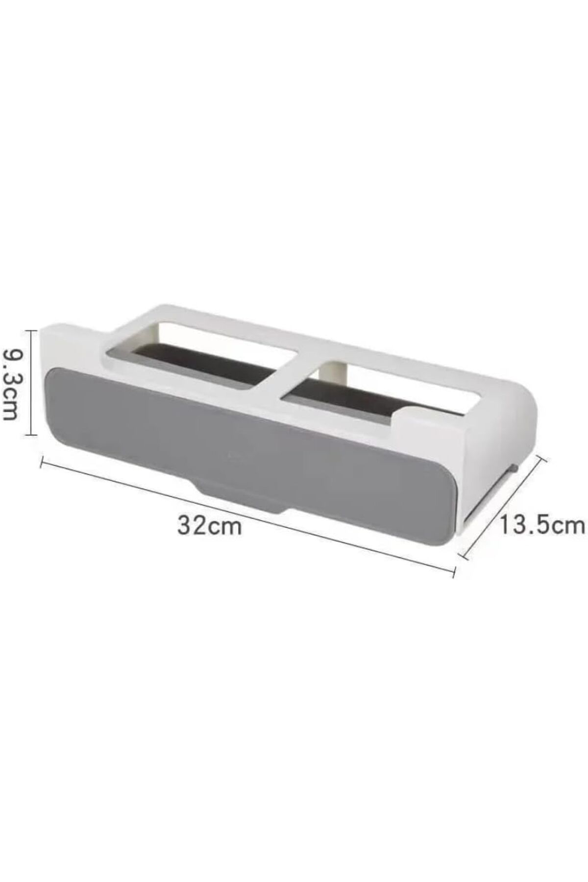 Generic-Spice Storage Organizer, Under Shelf Pull Out Bar for Closet Spice Storage, One Size, Grey-White 2