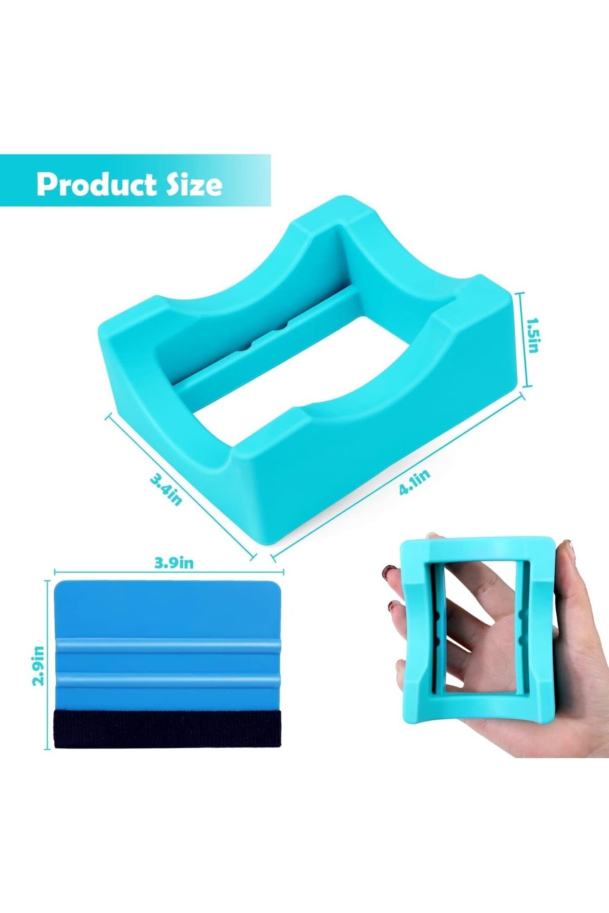 Generic-Excefore Small Silicone Cup Cradle for Crafting,Tumbler Holder with Built-in Slot and Felt Edge Squ 5