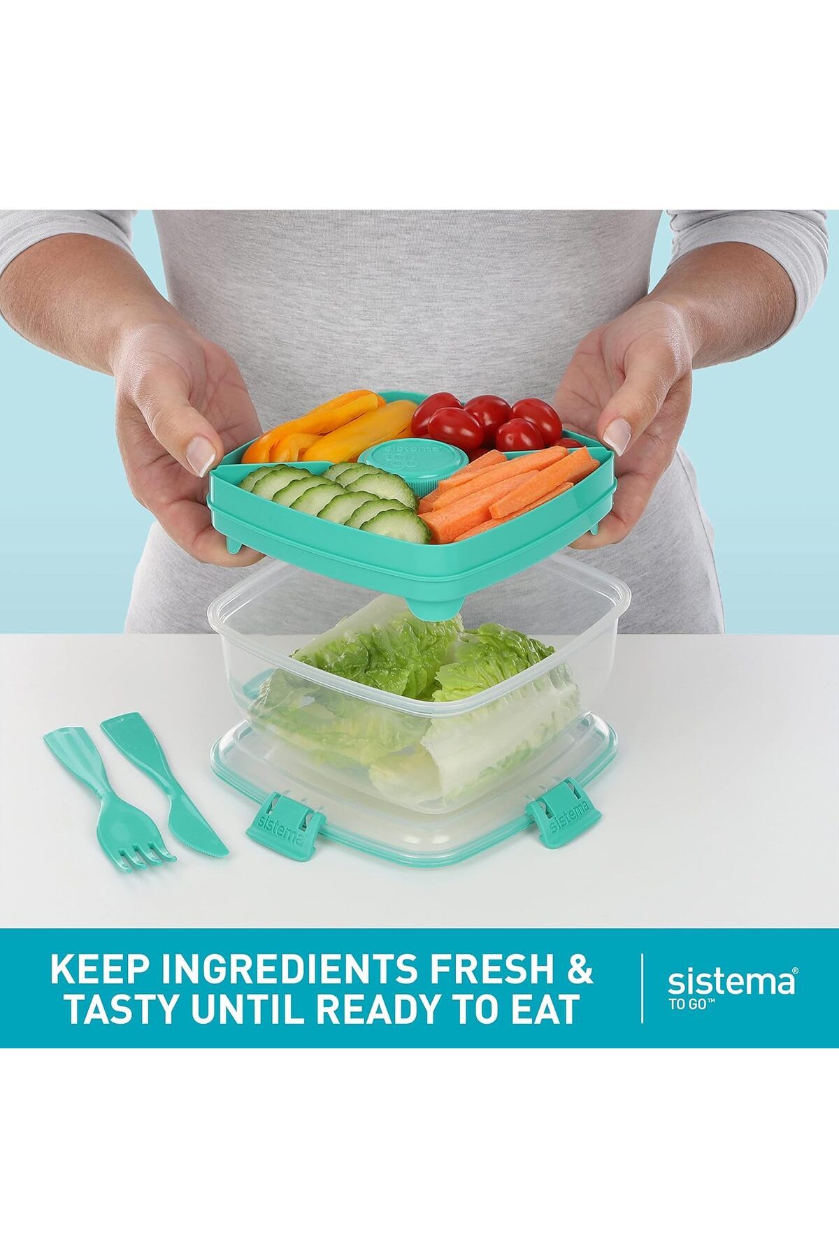 Generic-sistema to go Salad Max 1.63L (Colors may vary) 4