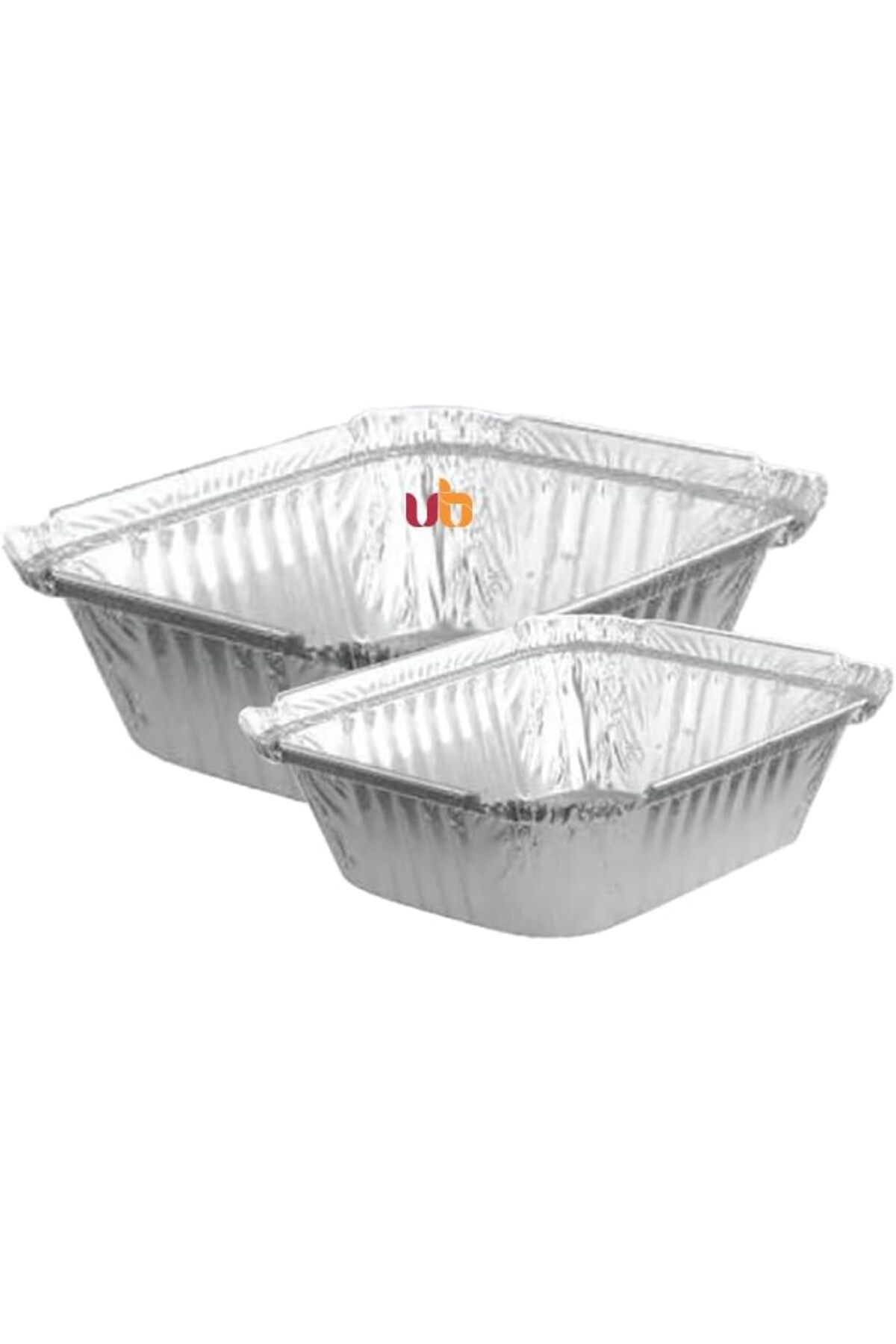 Generic-صواني ألومنيوم مستطيلة مع غطاء مقاس 6011 و6012 (10 قطع) 1
