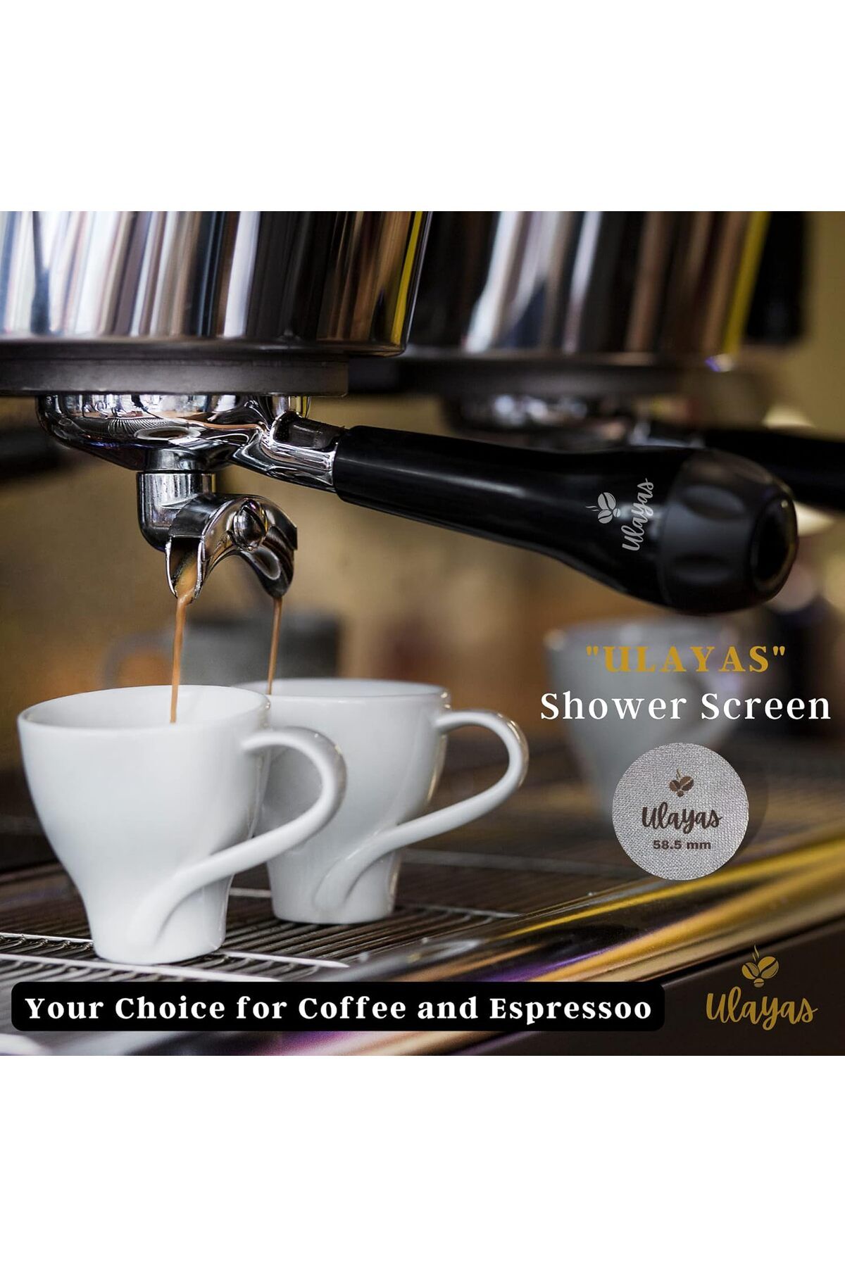 Generic-Ulayas 58 mm Puck Screen - Espresso Portafilter Filter - Coffee Filter Screen – Coffee Reusable Sta 5