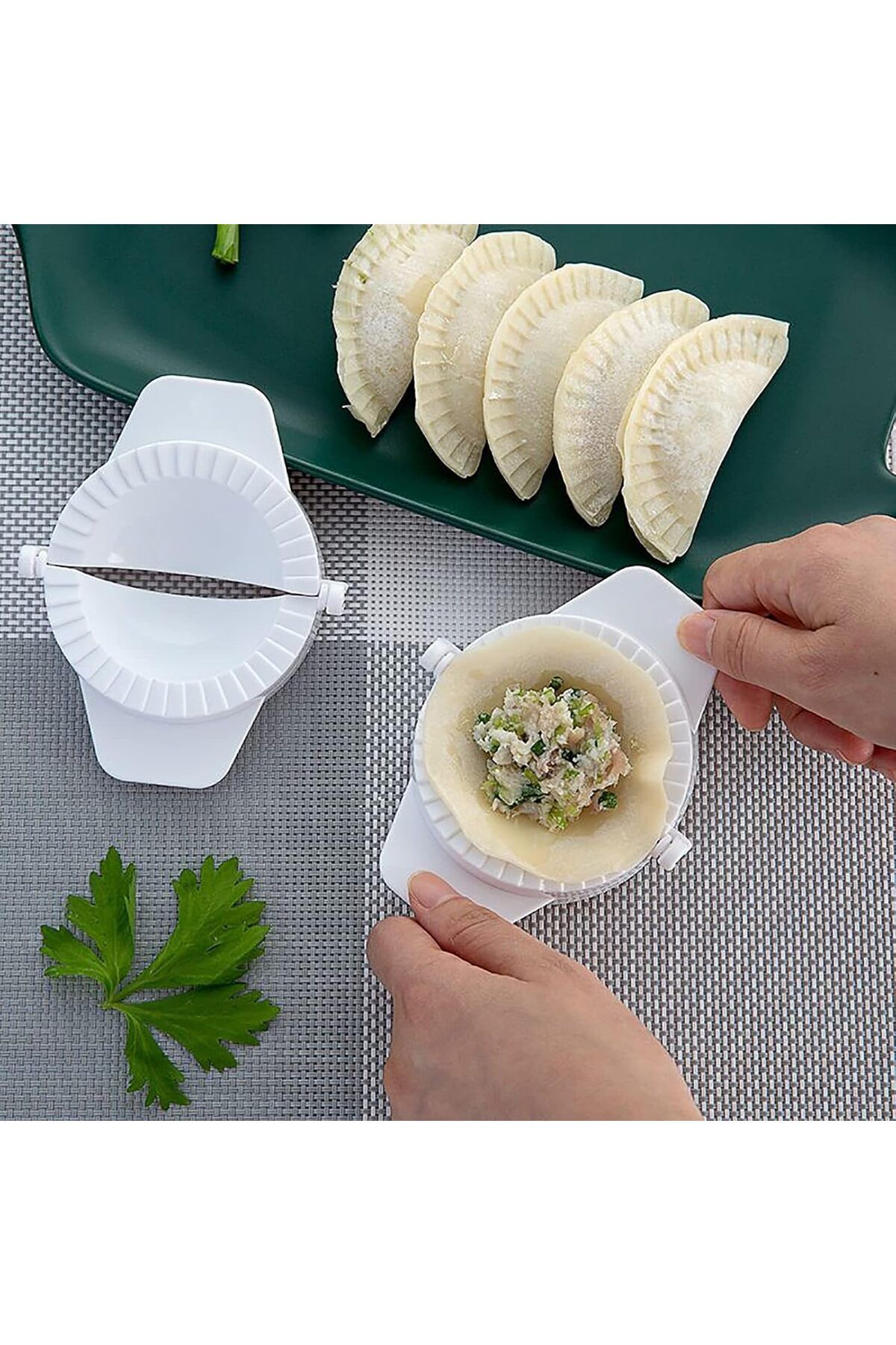 Generic-Emousport 4pcs/set Press Ravioli Dough Pastry Pie Dumpling Maker Gyoza Mold Mould Tool 4 Size Easy 6