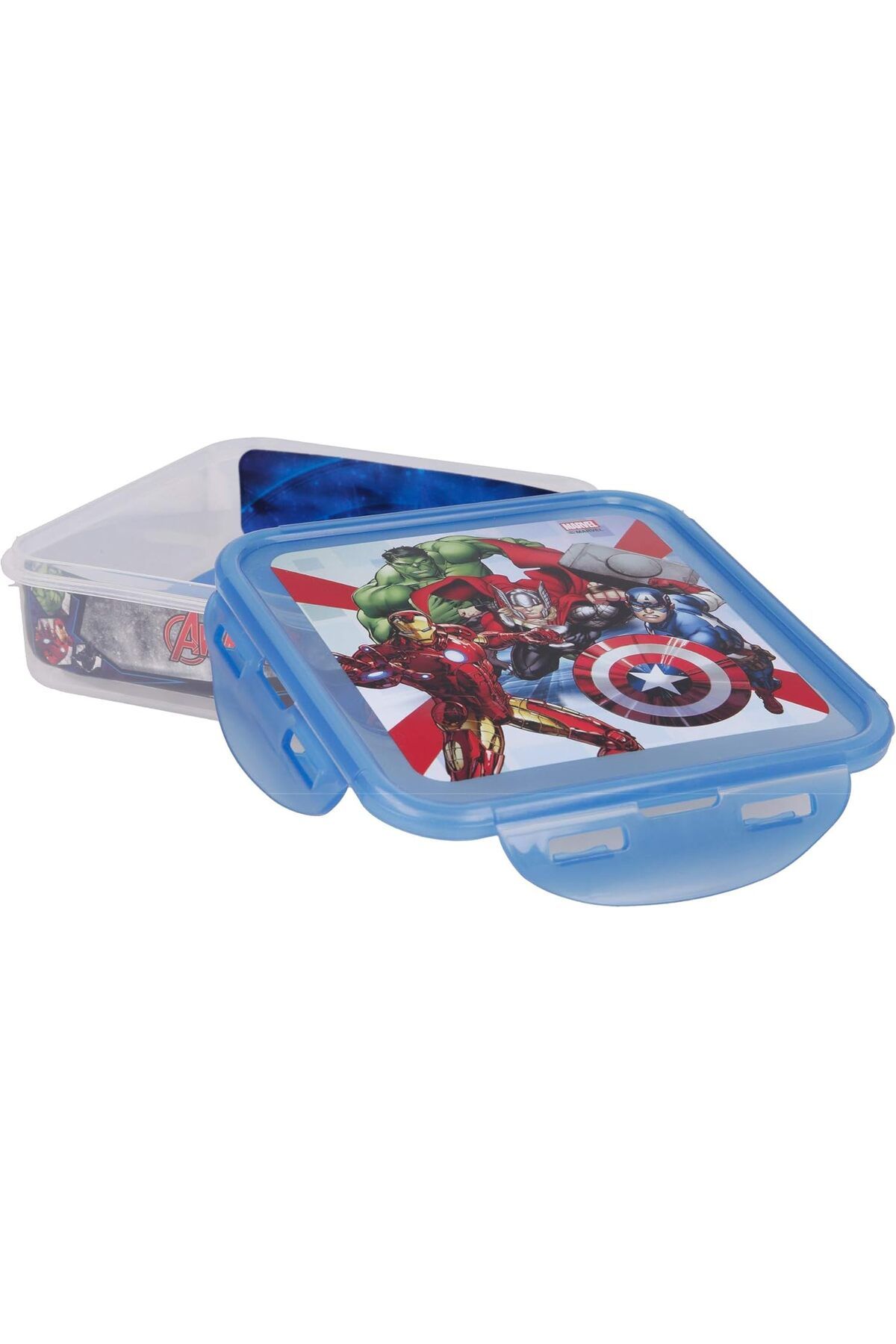 Generic-Stor avengers rolling thunder square hermetic food container 750ml 3