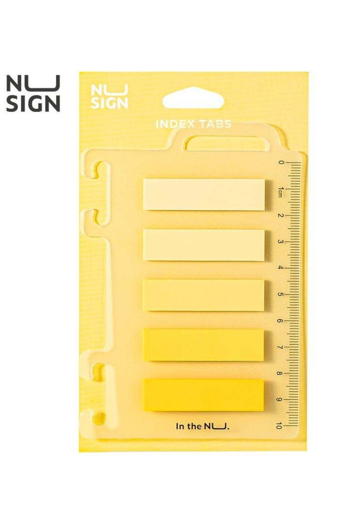 Deli-ENS356-PP Index Tabs – Yellow, Transparent BOPP Labels, Removable PP Scale Card, Smooth Writi 1