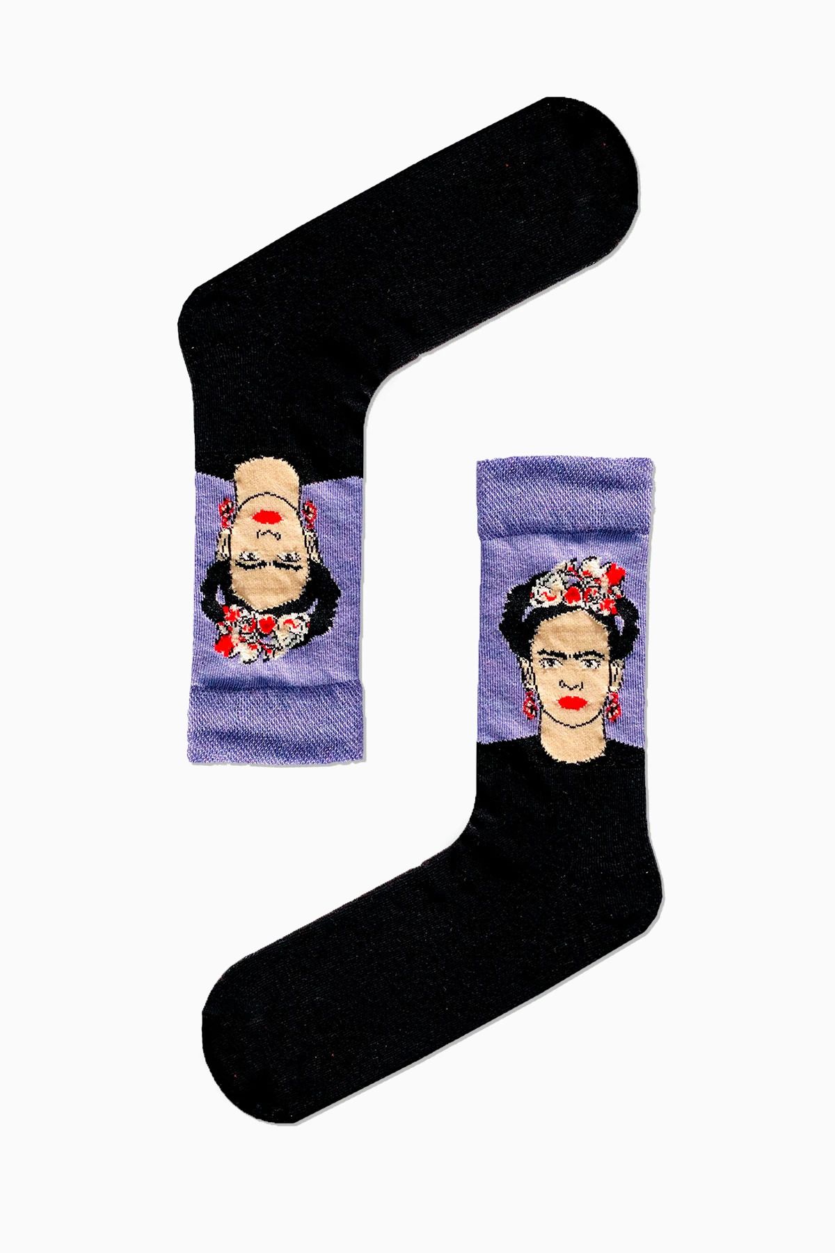AKSU ÇORAP Frida Kahlo Art Soket Çorap