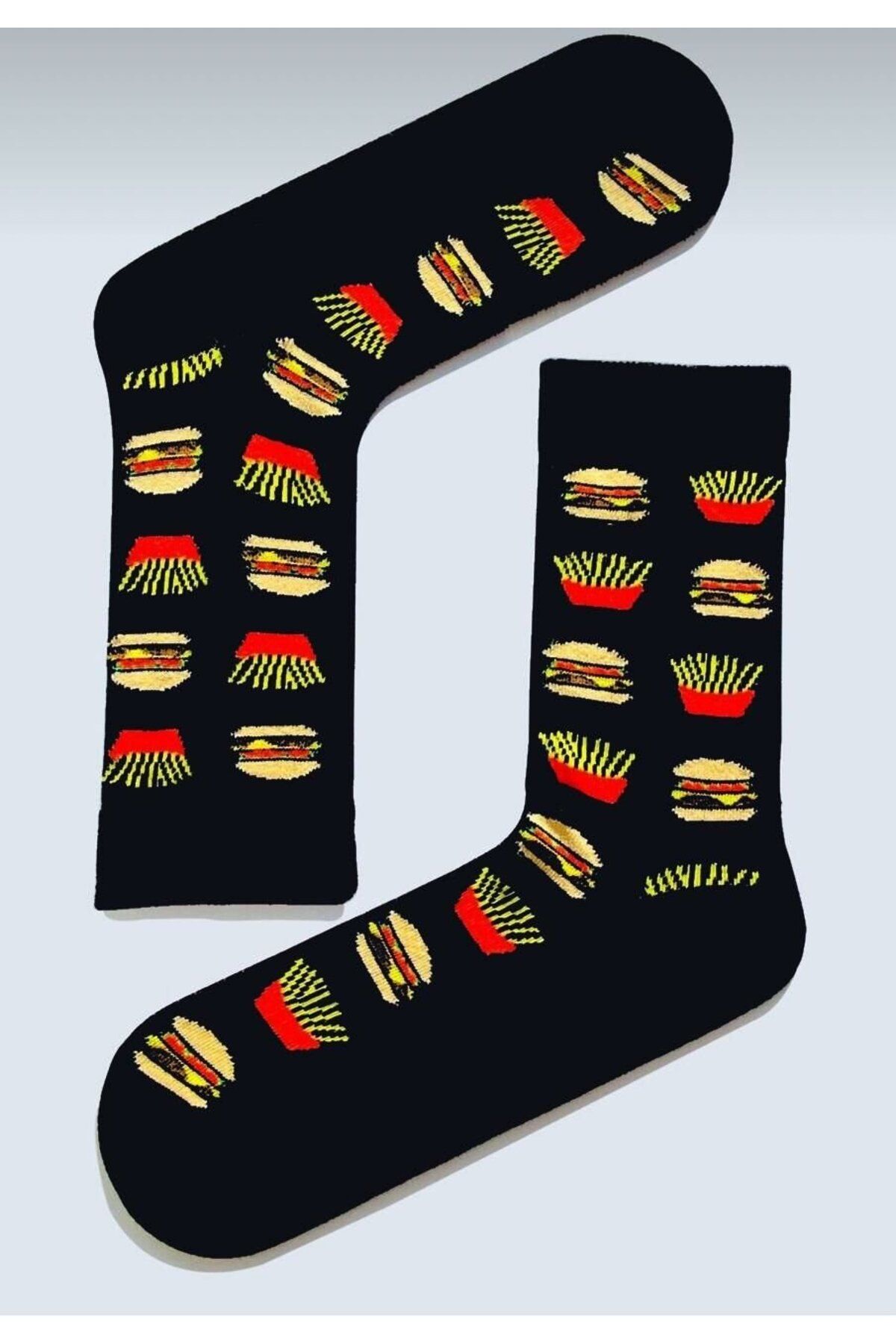 AKSU ÇORAP Fast Food Tasarım Soket Çorap