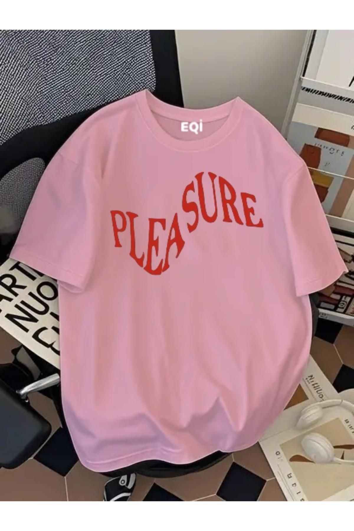 EQİ Pleasure Baskılı Oversize T-Shirt