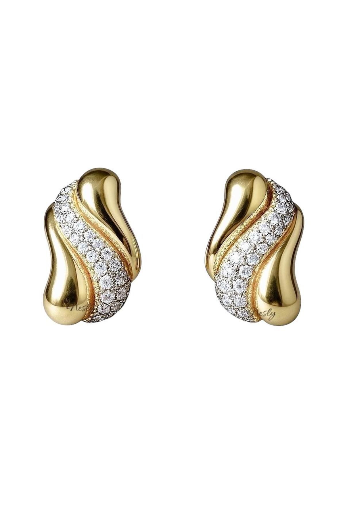 neslyaccessories Wave Shine Küpe