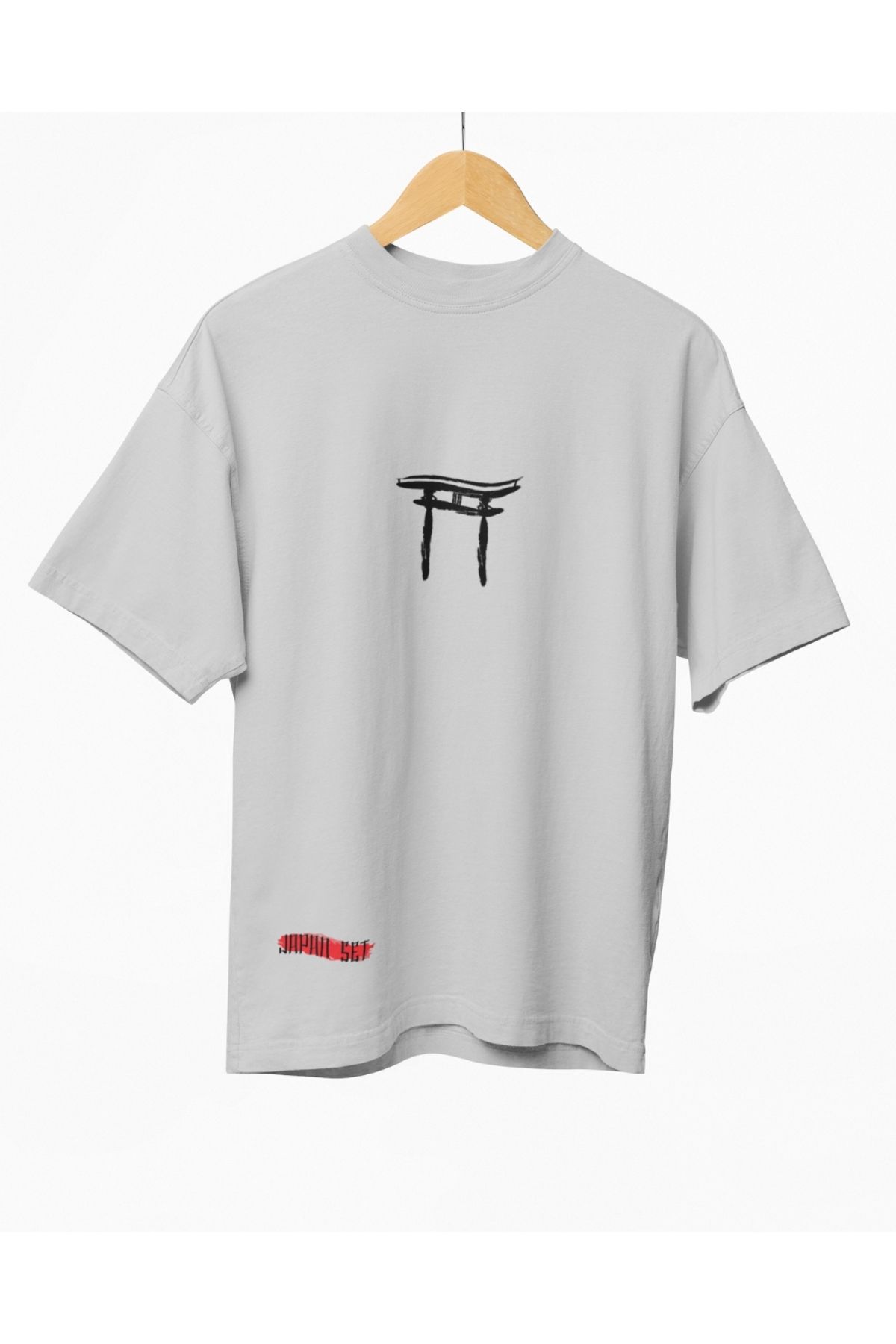 Mollis Sessiz Kapı Kadın Baskılı Oversize T-Shirt