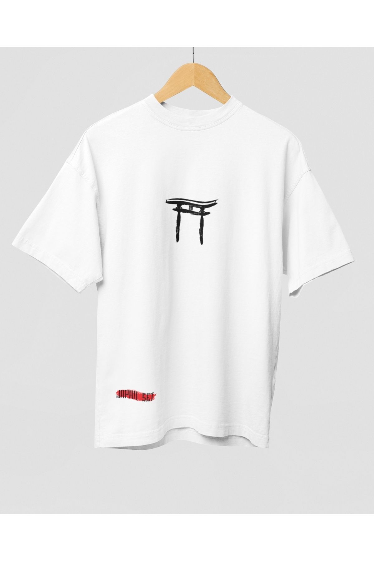 Mollis Sessiz Kapı Kadın Baskılı Oversize T-Shirt